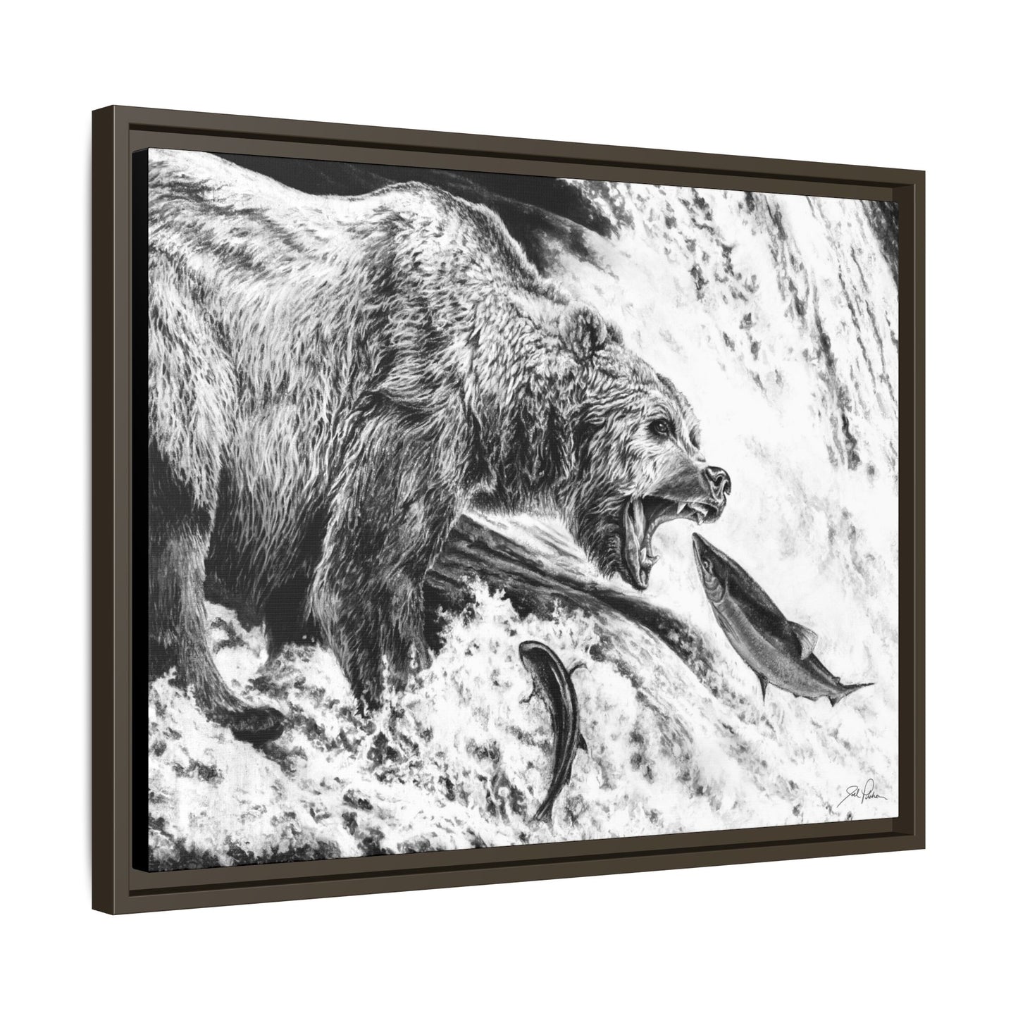 Gone Fishin'" Framed Canvas