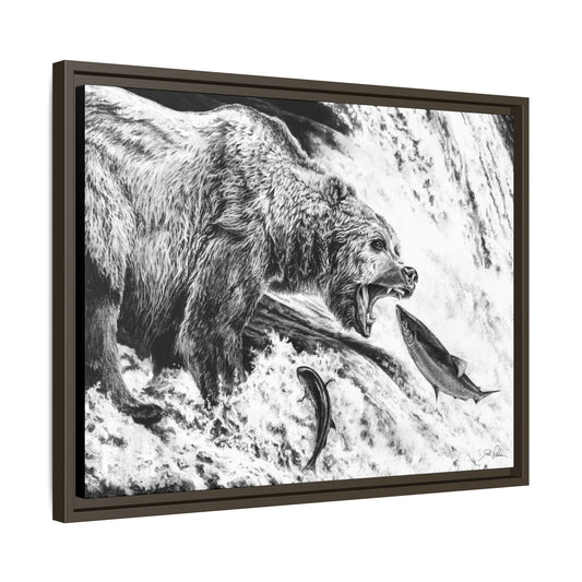 Gone Fishin'" Framed Canvas