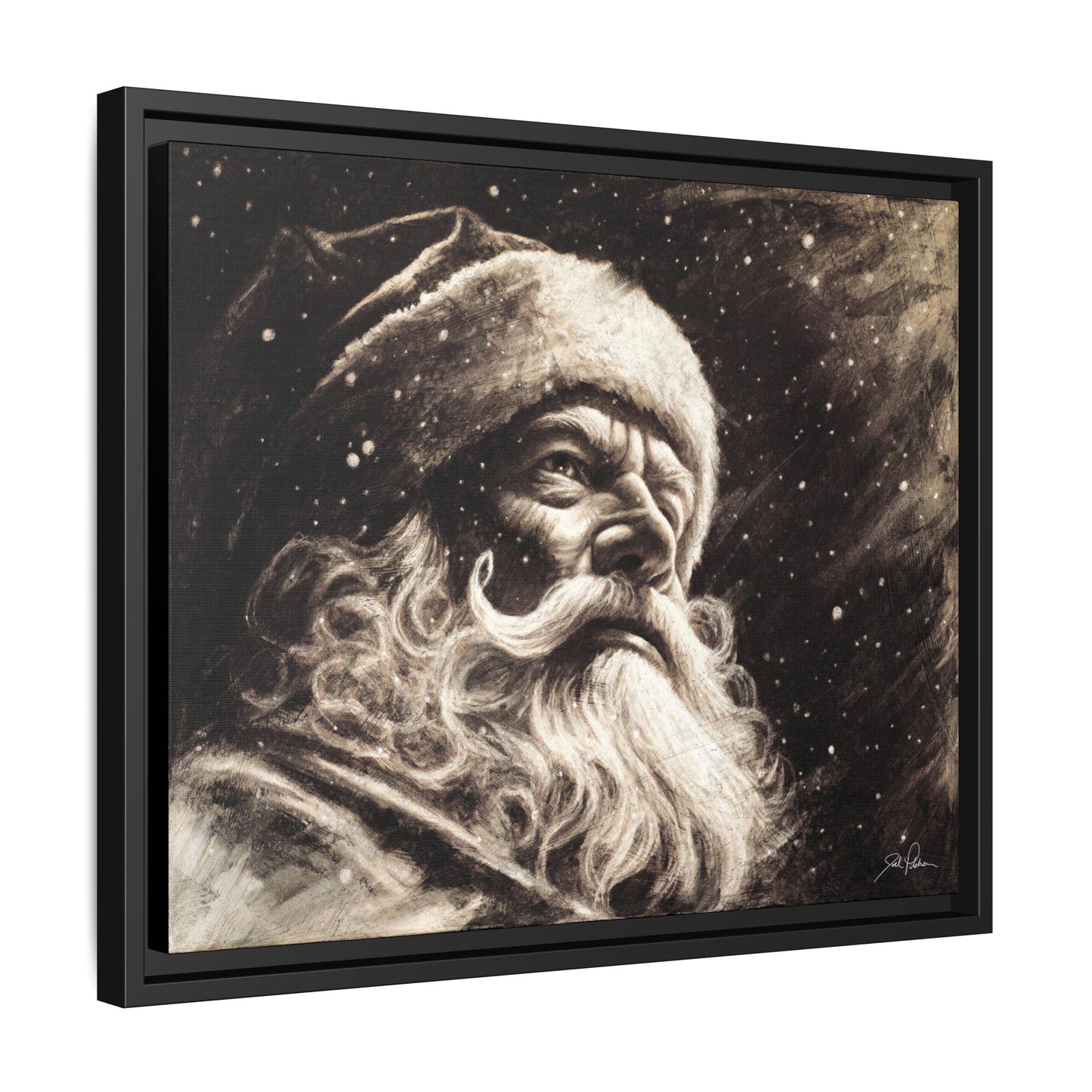 "Kris Kringle" Framed Canvas