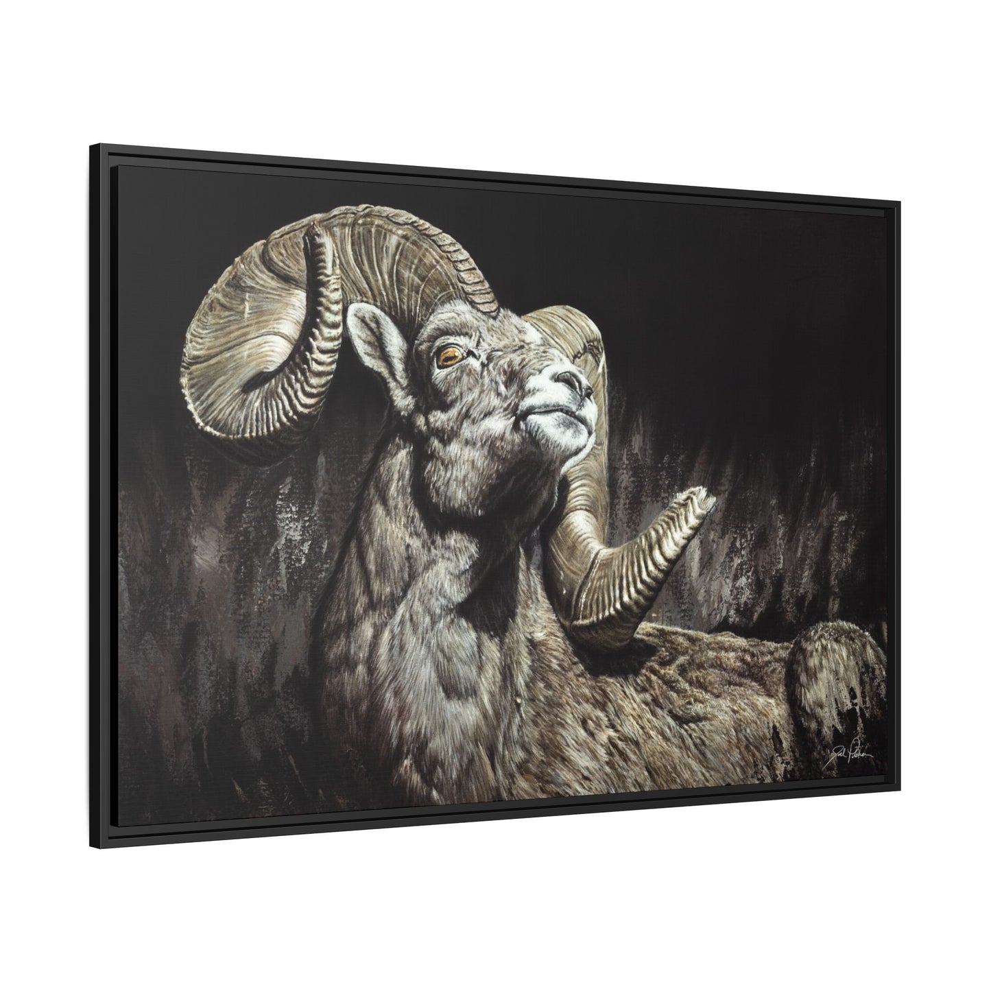 "Golden Eye" Framed Canvas