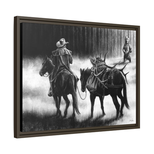 "Just Passin' Through" Framed Canvas