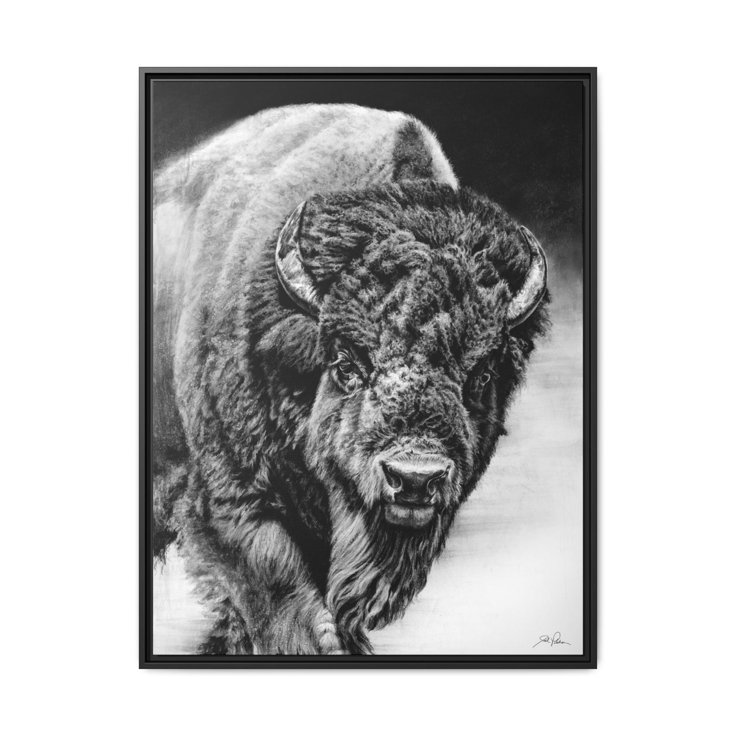 "Heavyweight Champ" Framed Canvas