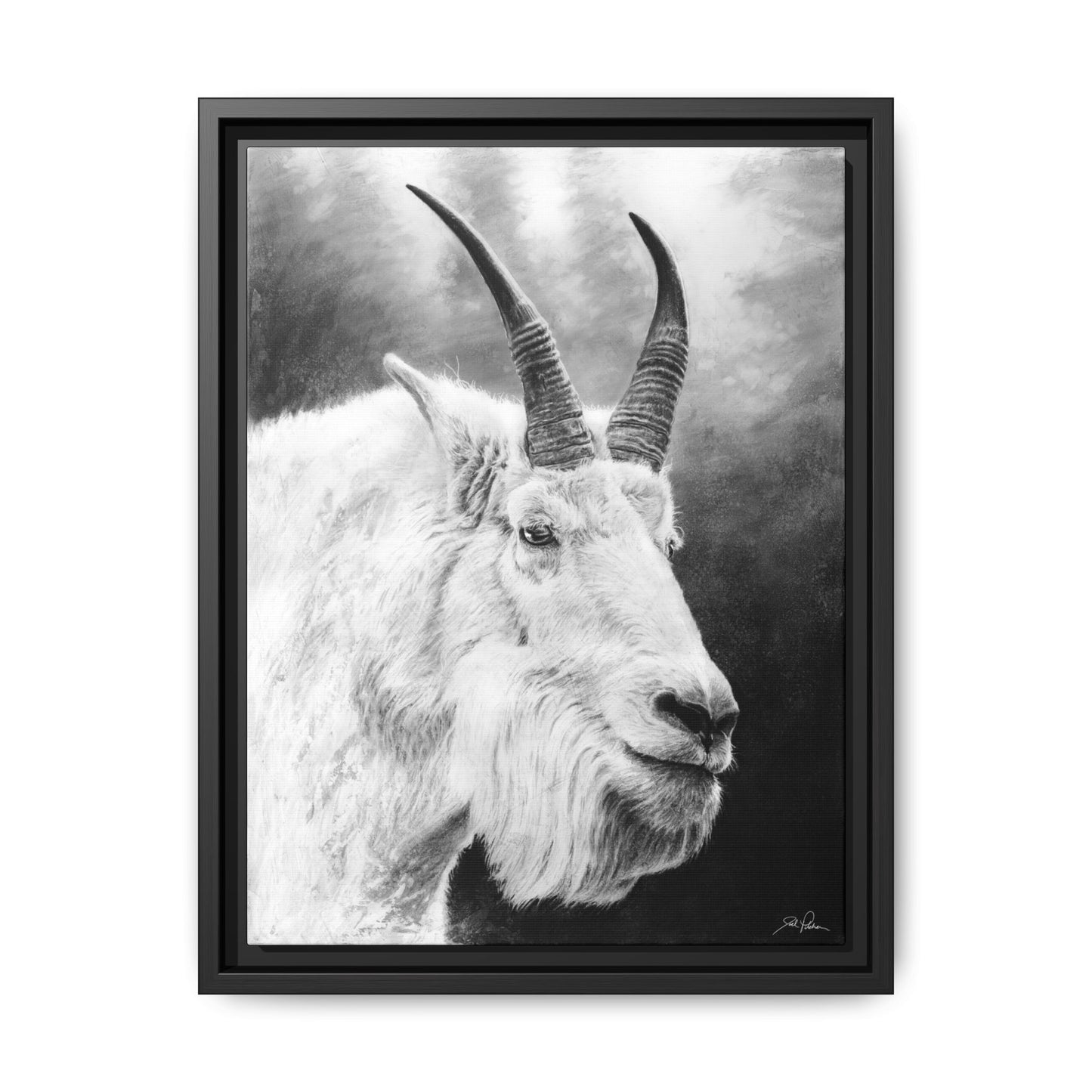 "G.O.A.T." Framed Canvas