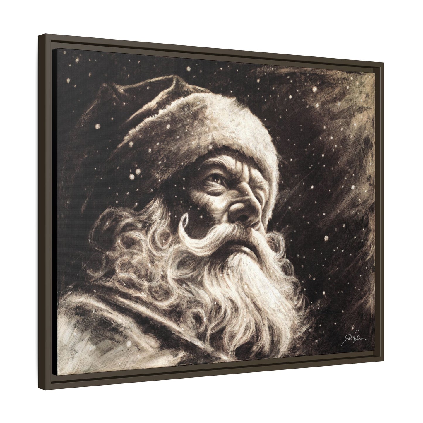 "Kris Kringle" Framed Canvas