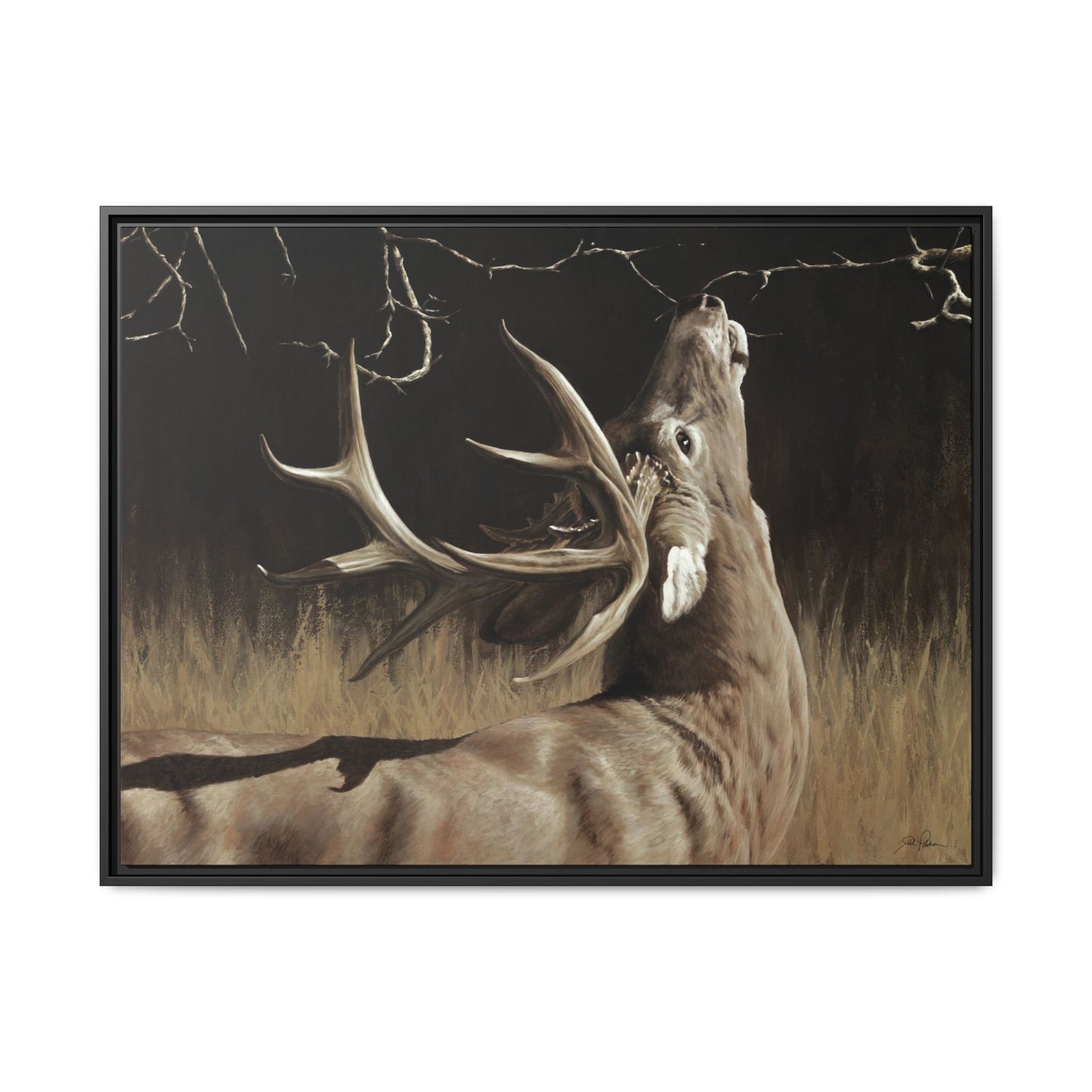 "Calling Card" Framed Canvas