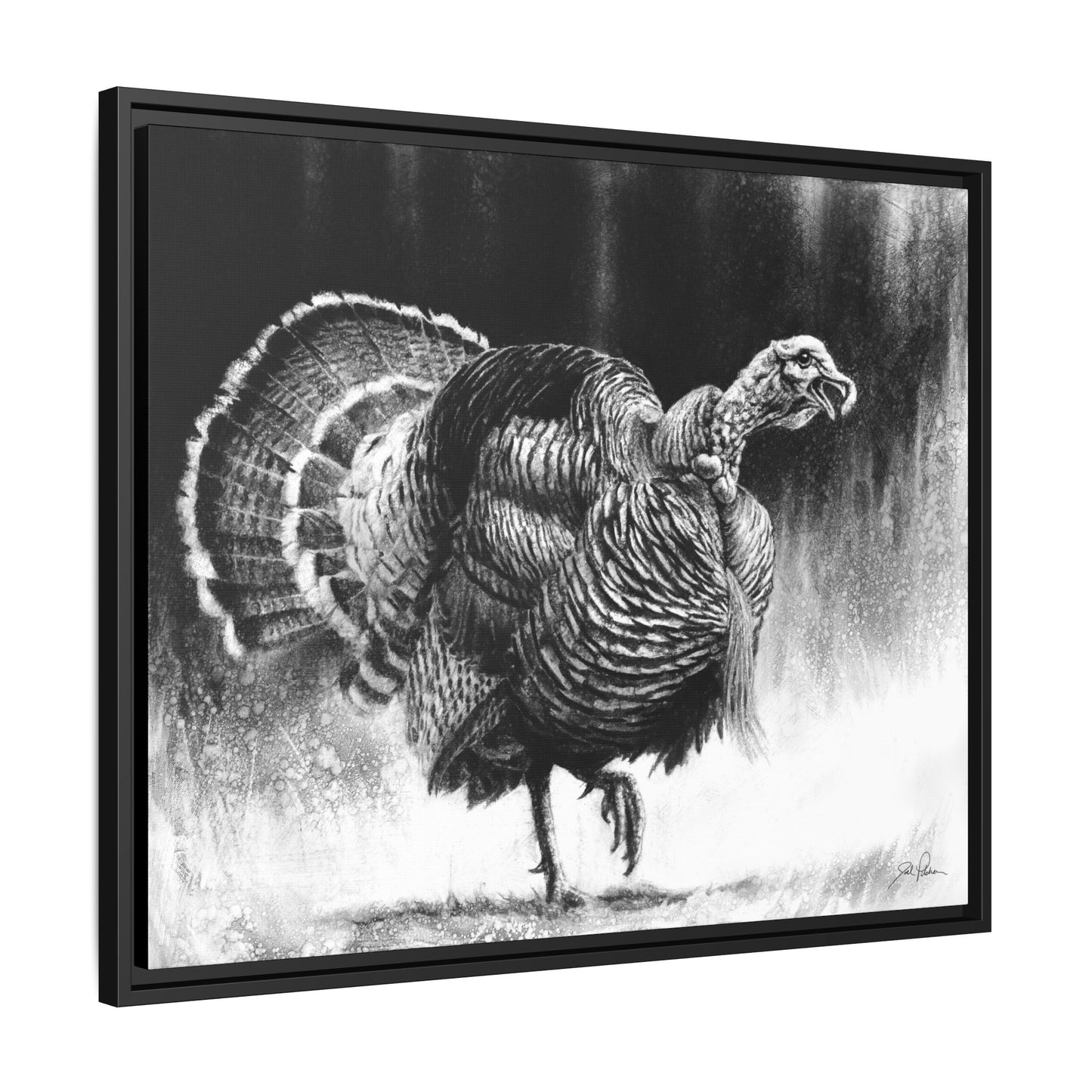"Gobbler" Framed Canvas