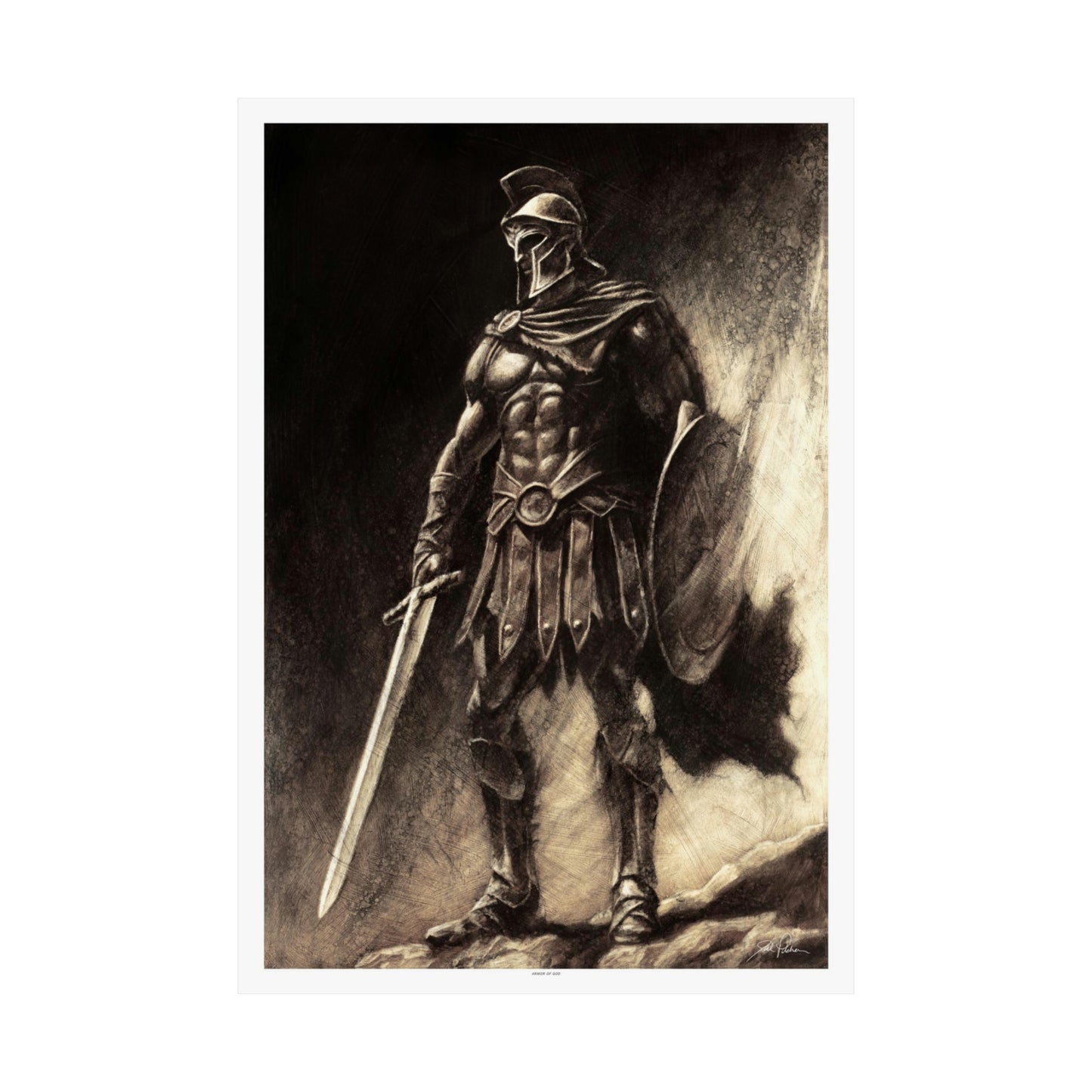 "Armor of God" Premium Matte Paper Print.