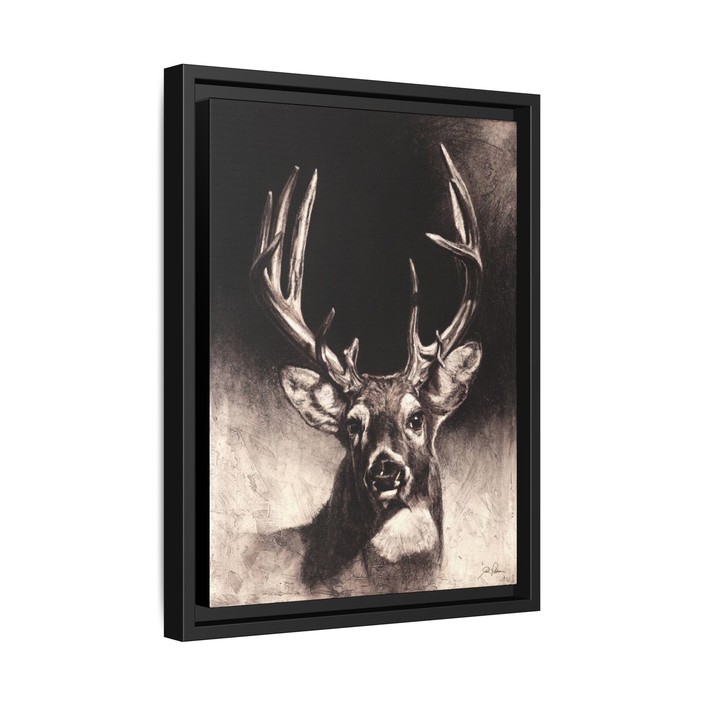 "Nice Buck" Framed Canvas