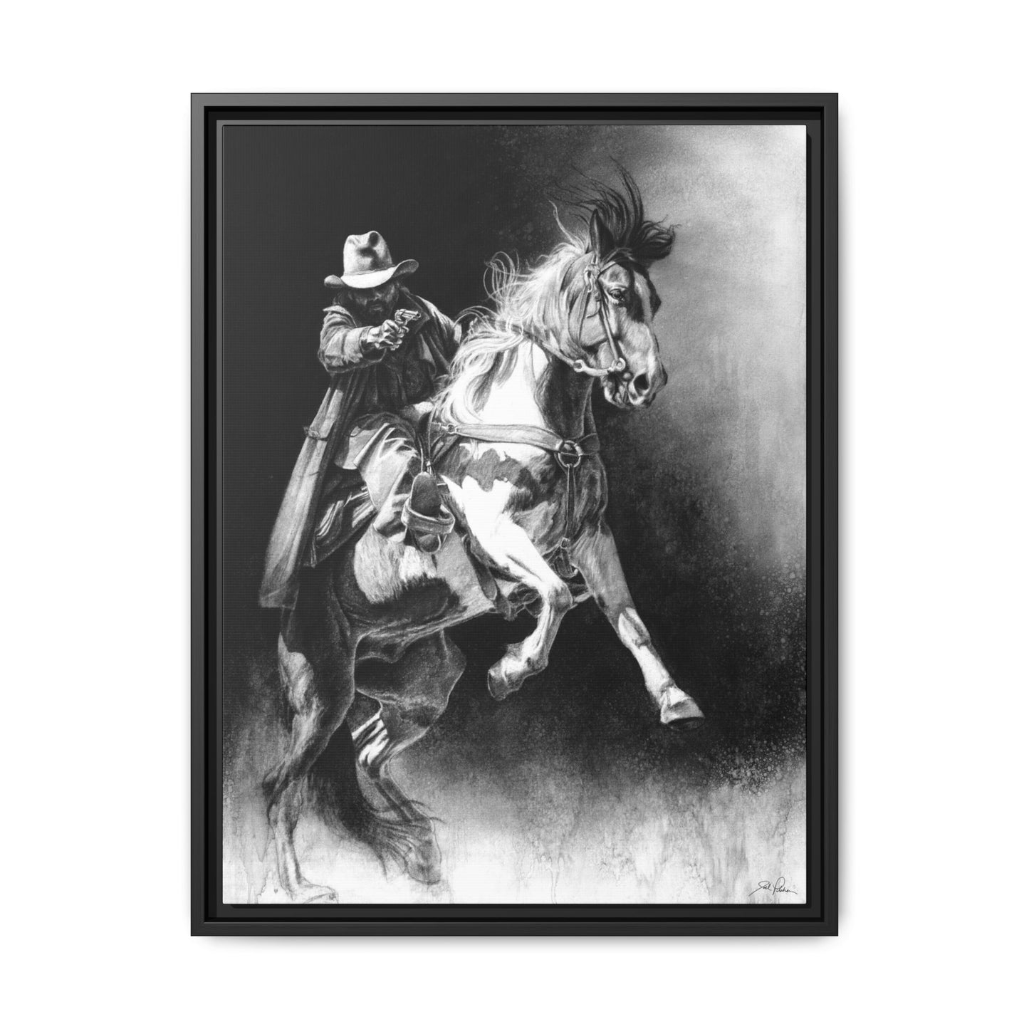 "Rough Rider" Framed Canvas