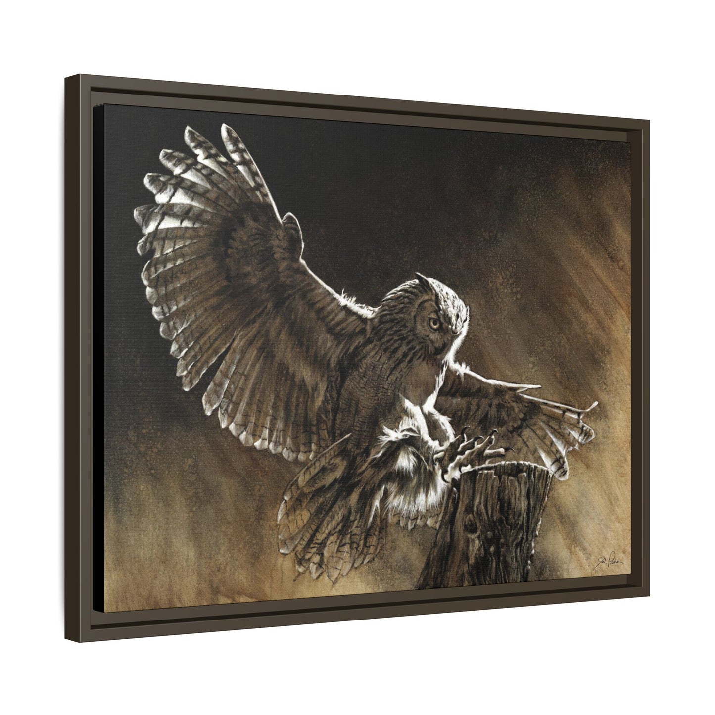 "Night Shift" Framed Canvas