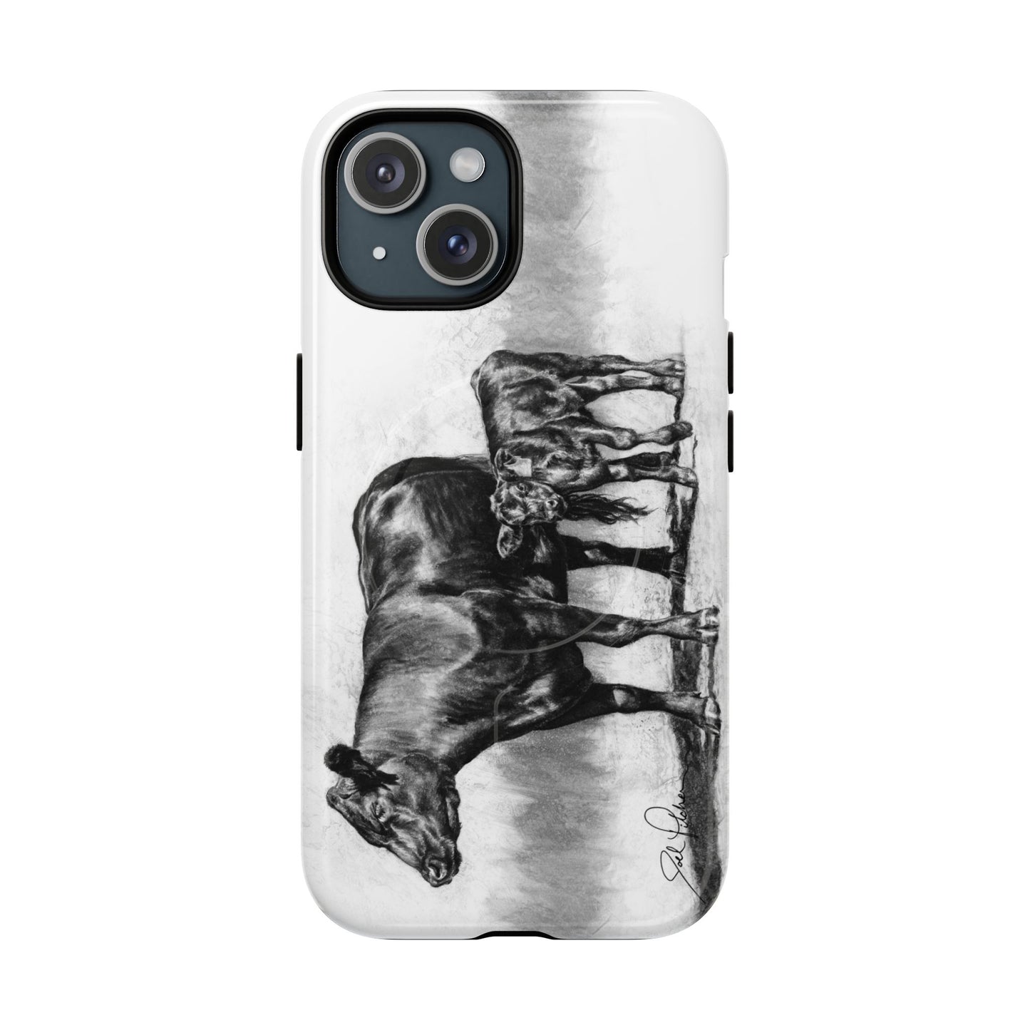 "Mama Cow & Calf" Magnetic Tough Case