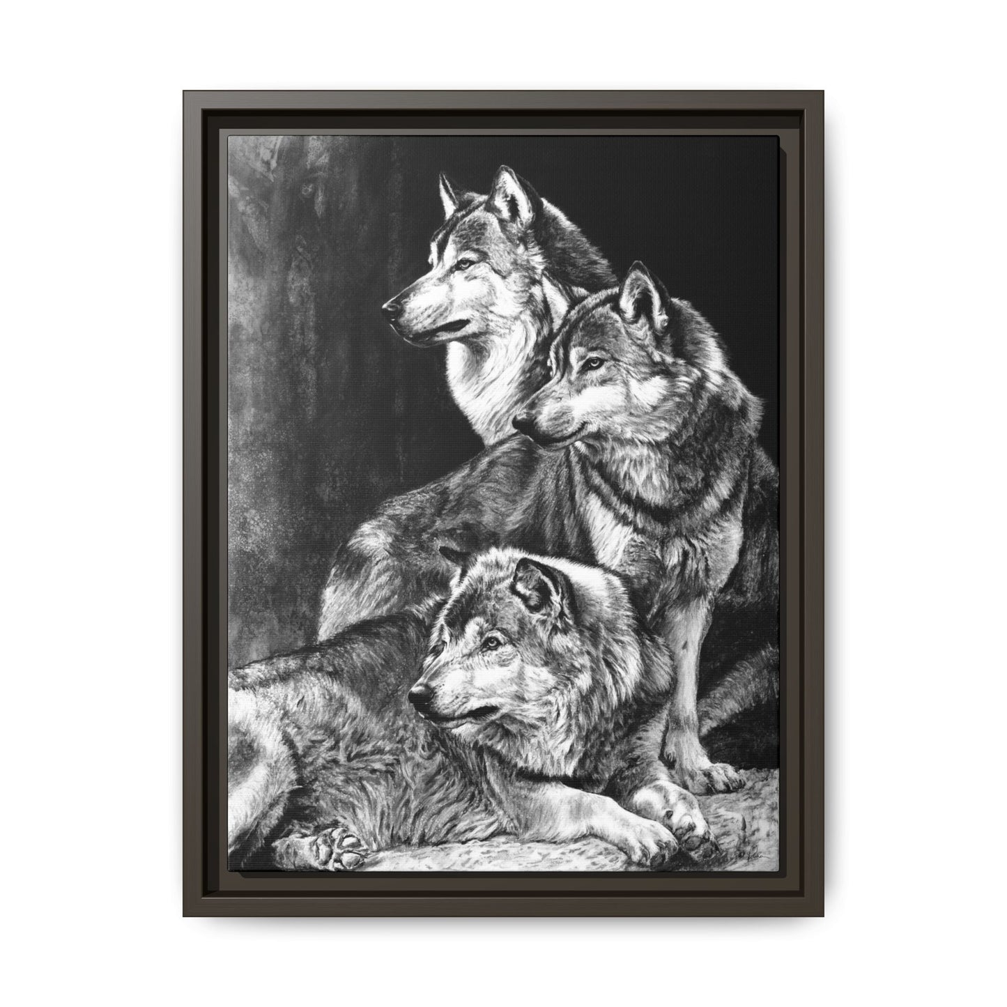 "Sentinels" Framed Canvas