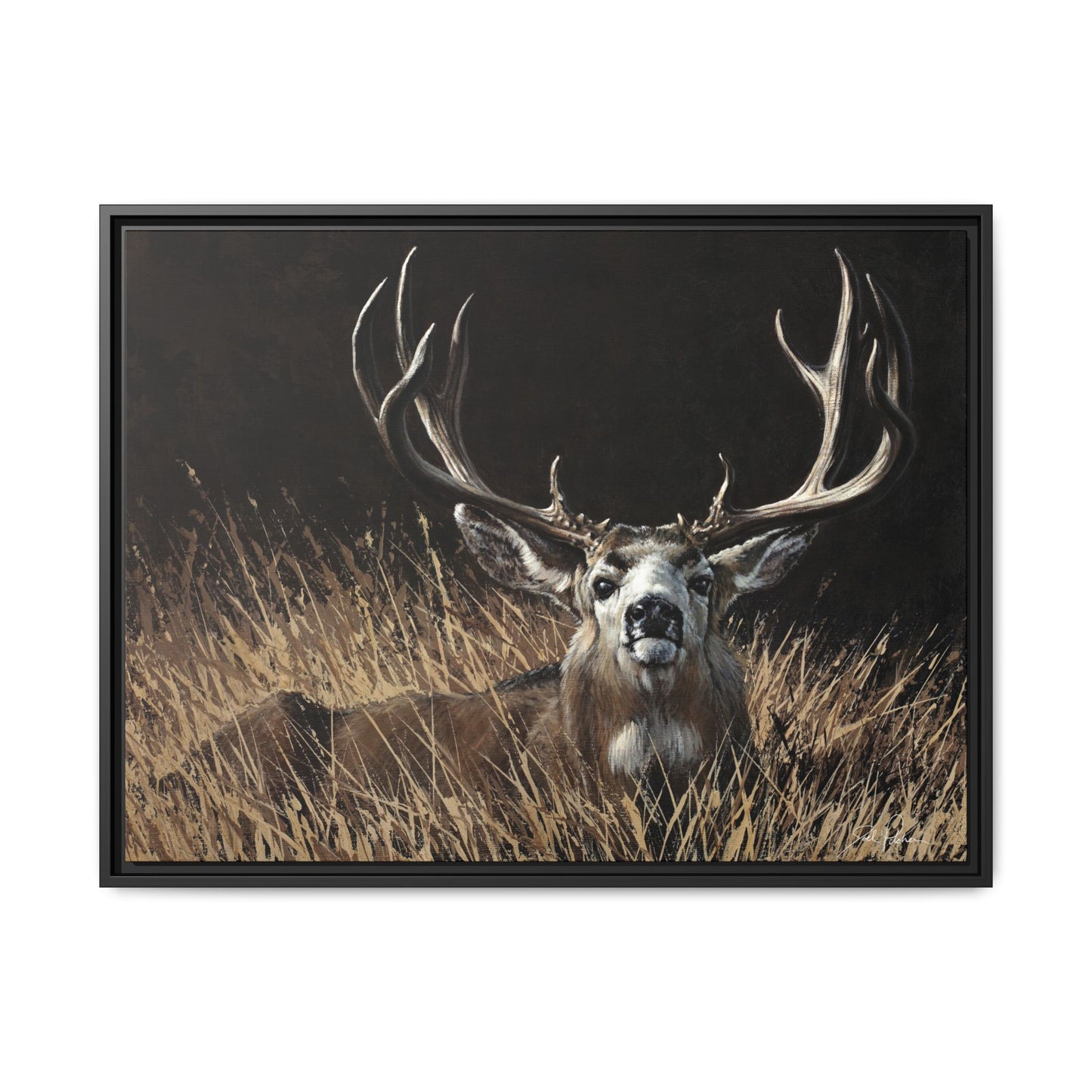 "Eye Contact" Framed Canvas