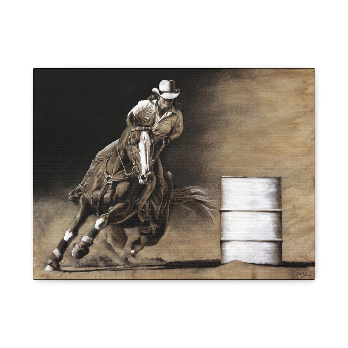 "Turn and Burn" Stretched Canvas