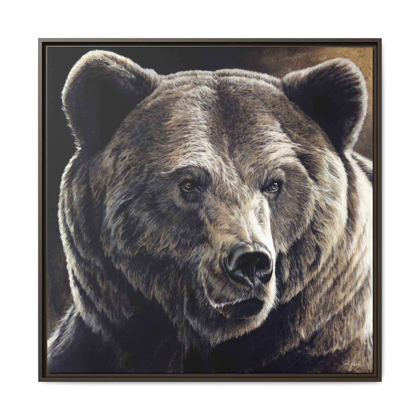 "Kodiak" Framed Canvas