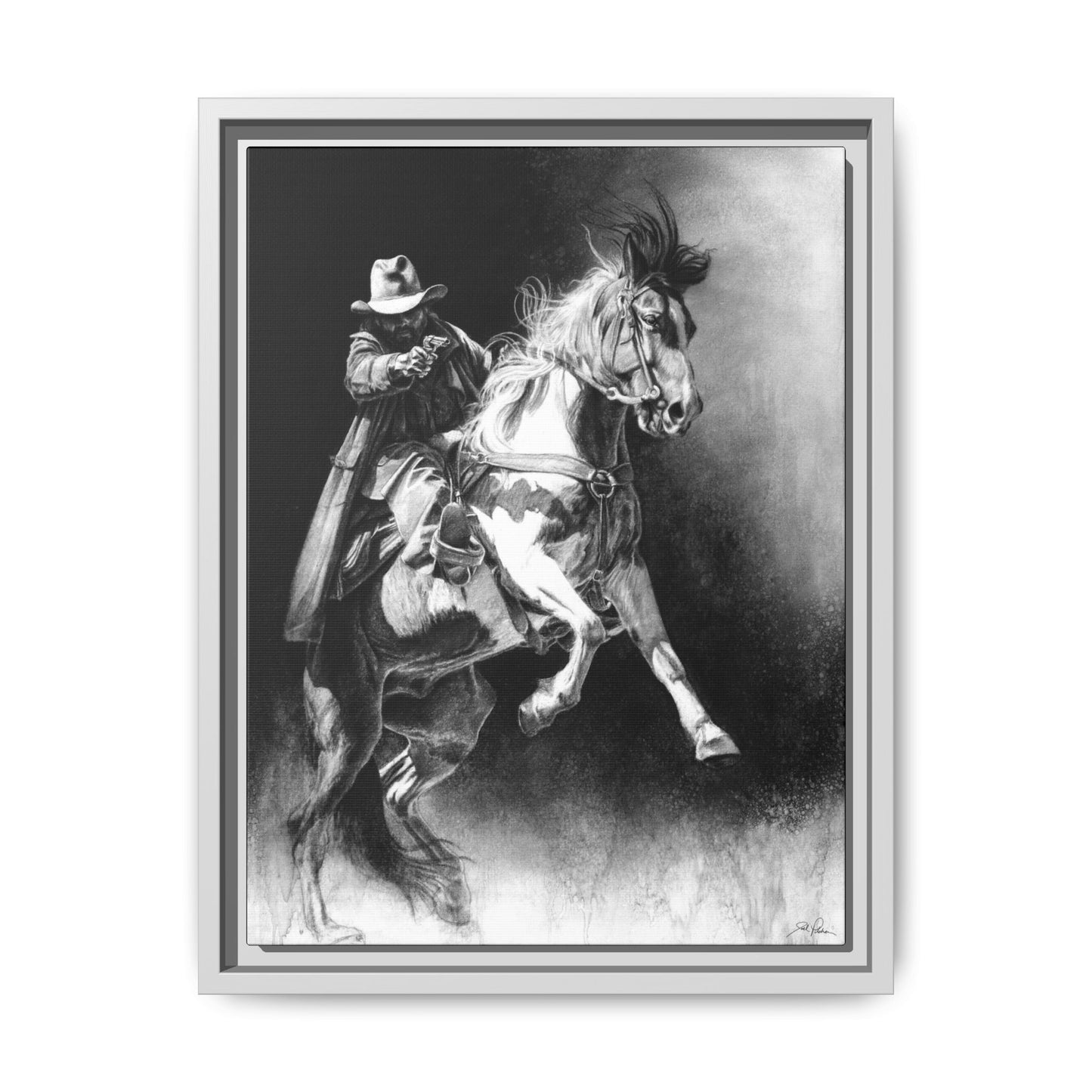 "Rough Rider" Framed Canvas