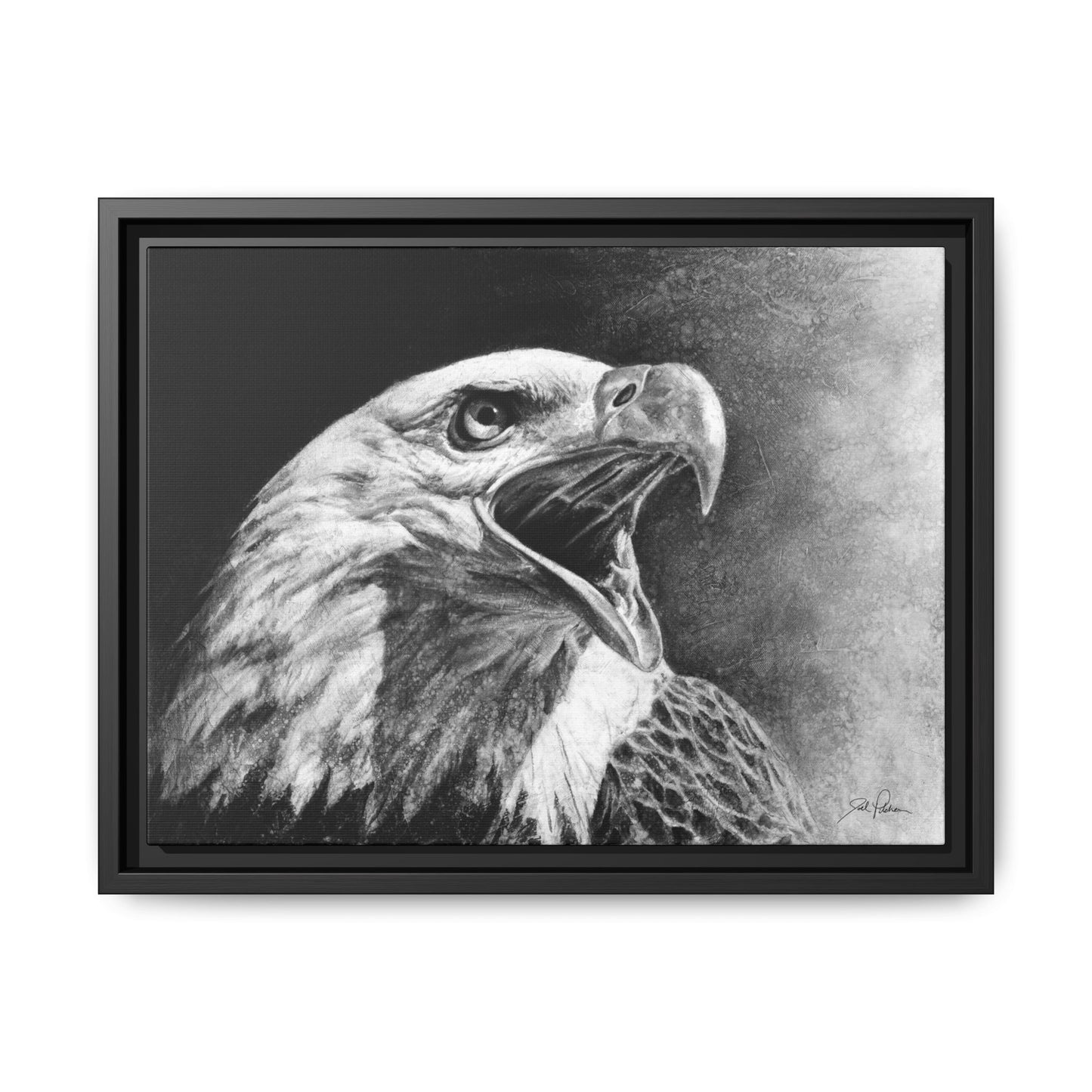 "Bald Eagle" Framed Canvas