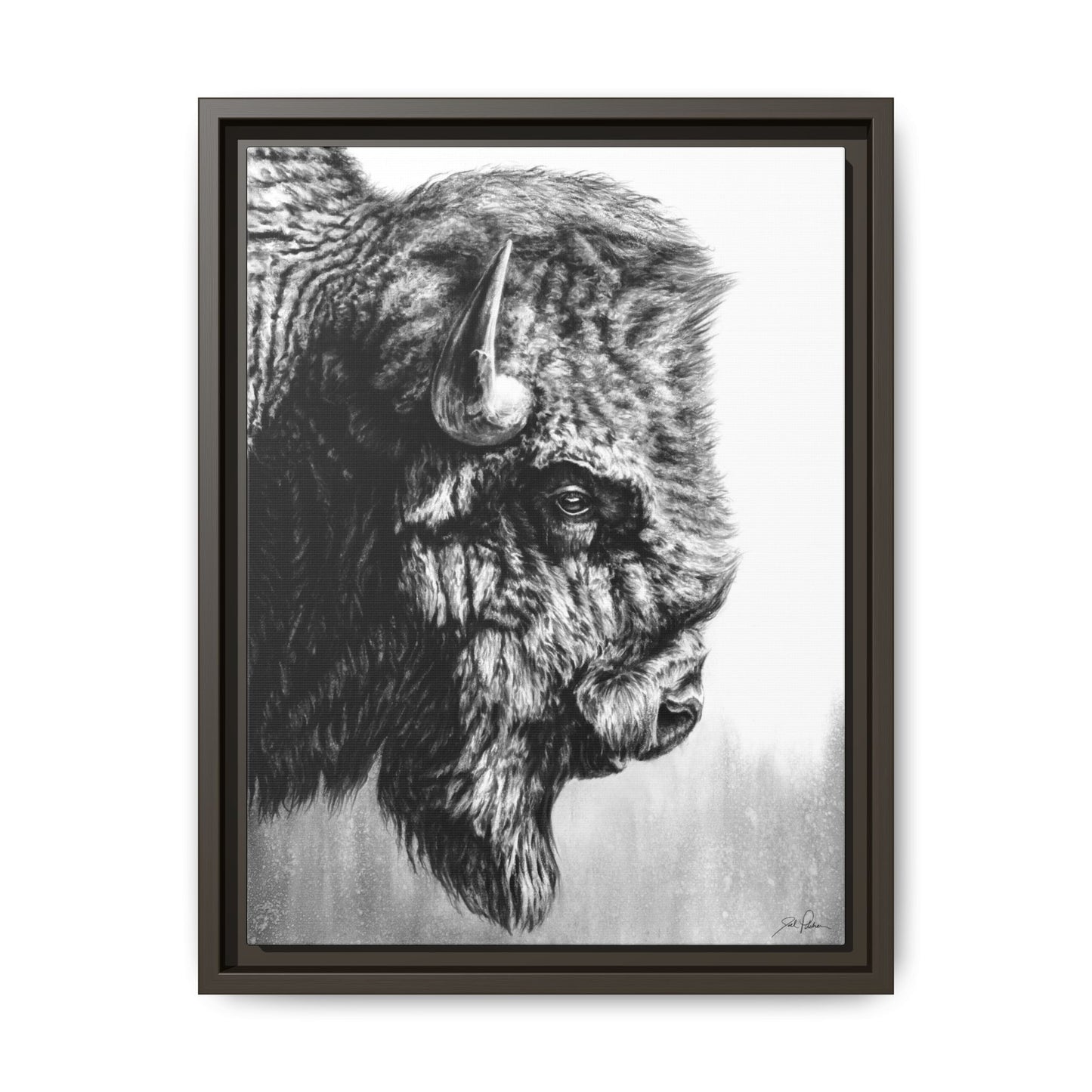 "Headstrong" Framed Canvas