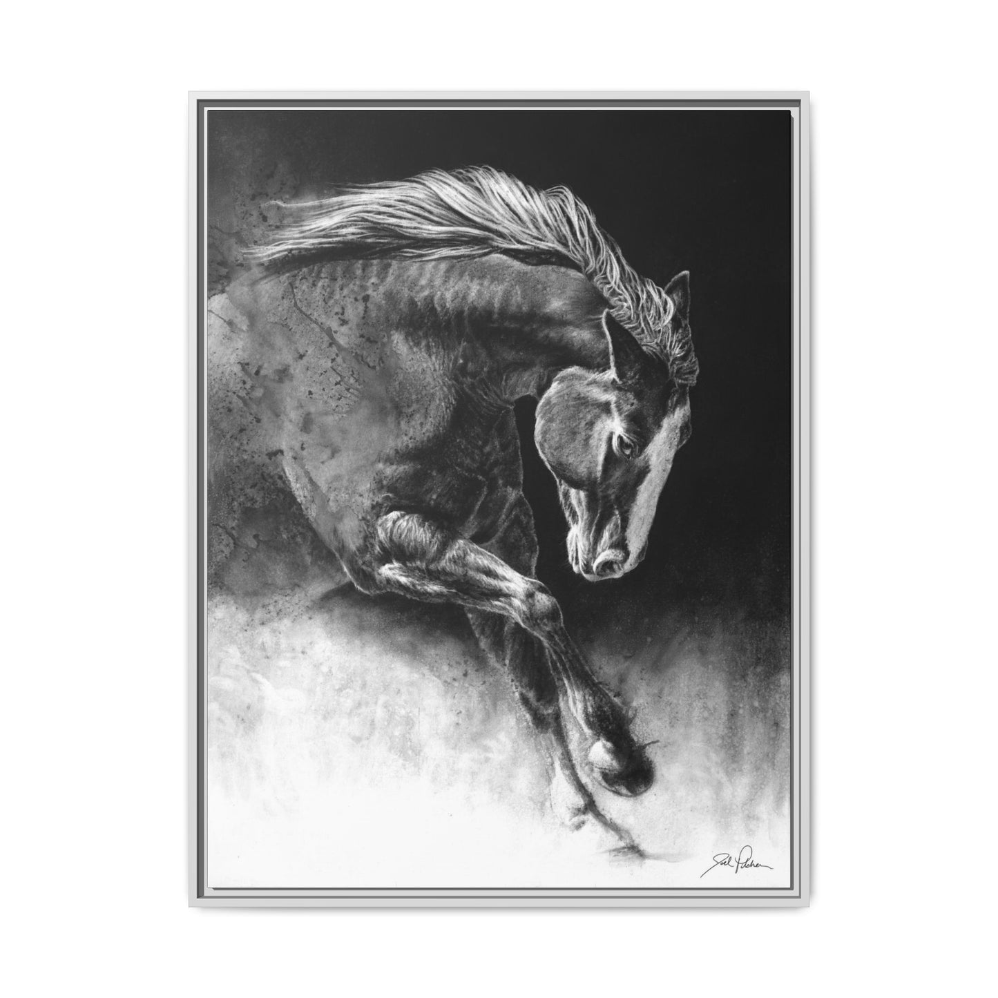 "Unbridled" Framed Canvas