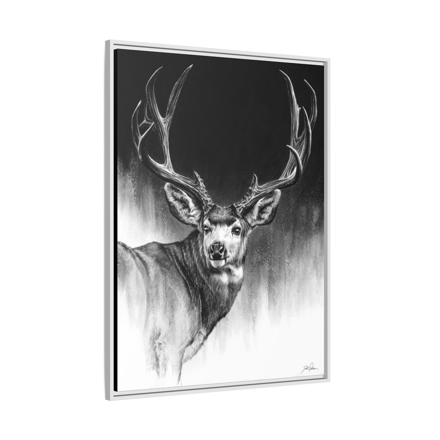 "Looking Back" Framed Canvas
