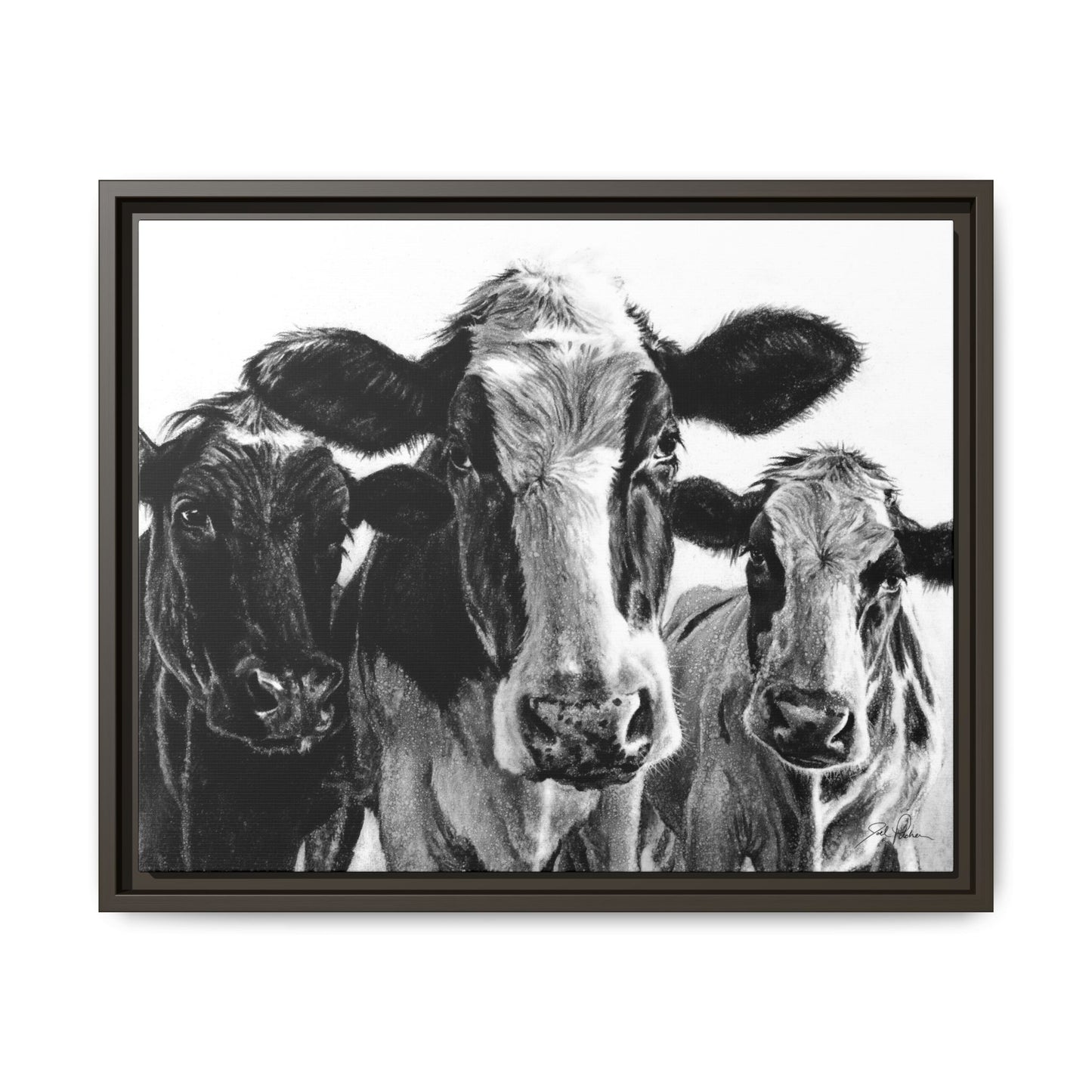 "Milk Maids" Framed Canvas
