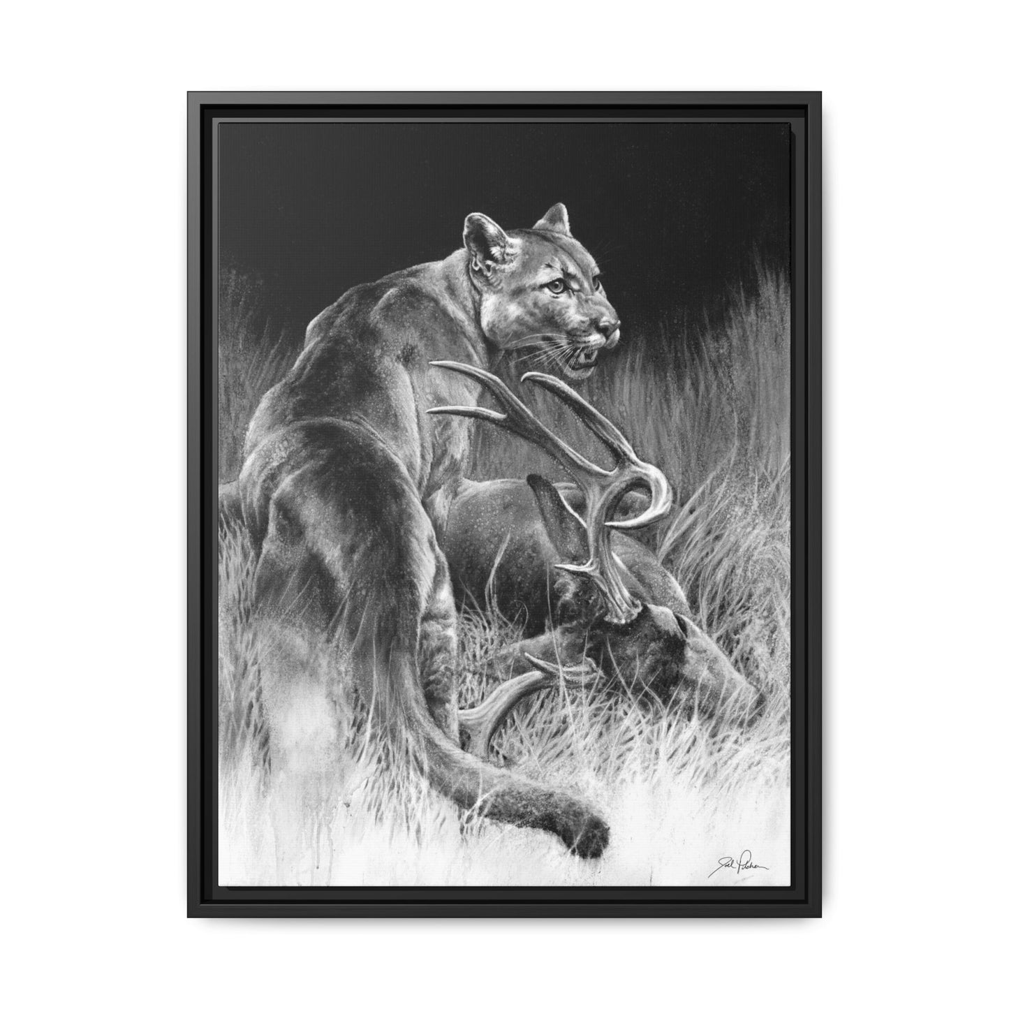 "Food Chain" Framed Canvas