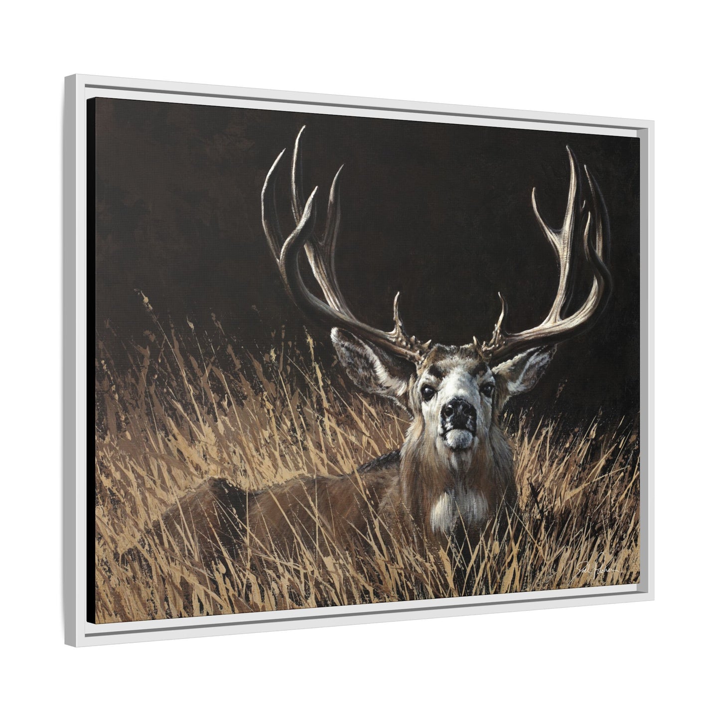 "Eye Contact" Framed Canvas