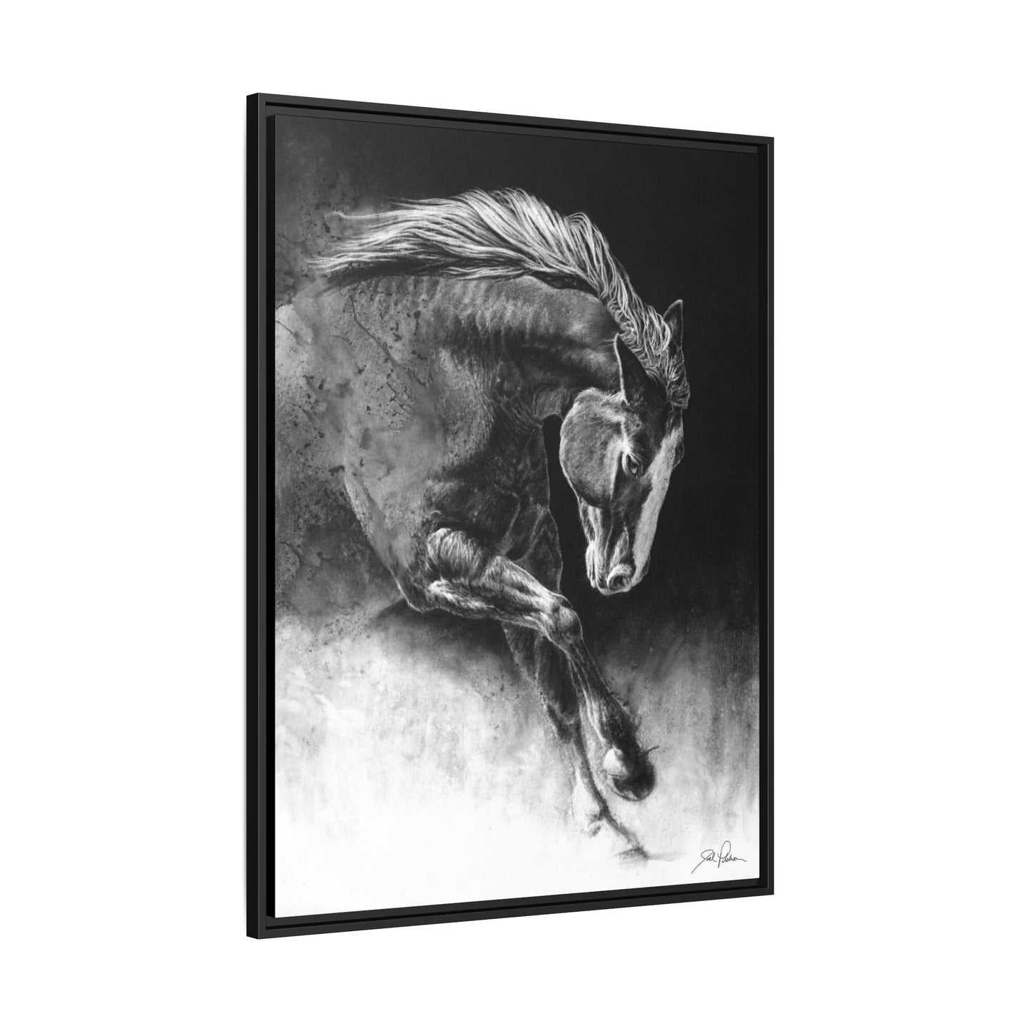 "Unbridled" Framed Canvas