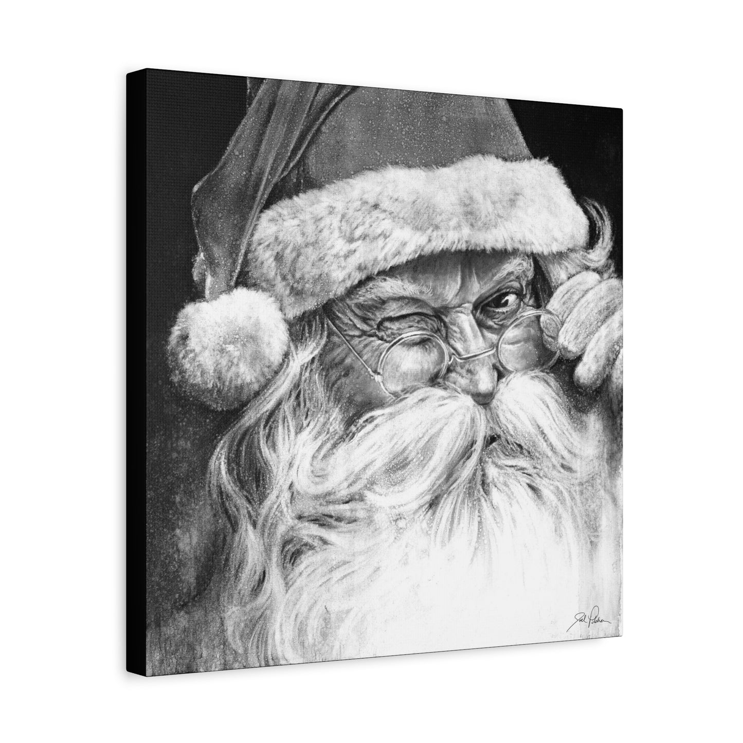 "Ol' Saint Nick" Stretched Canvas
