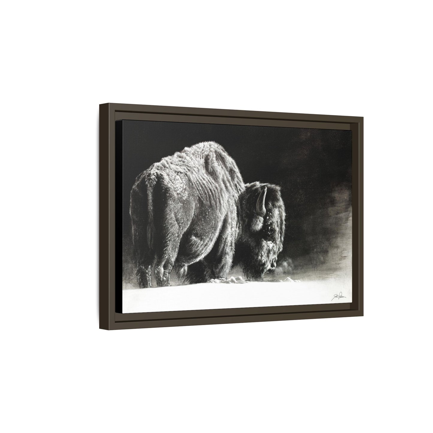 "Frosty" Framed Canvas