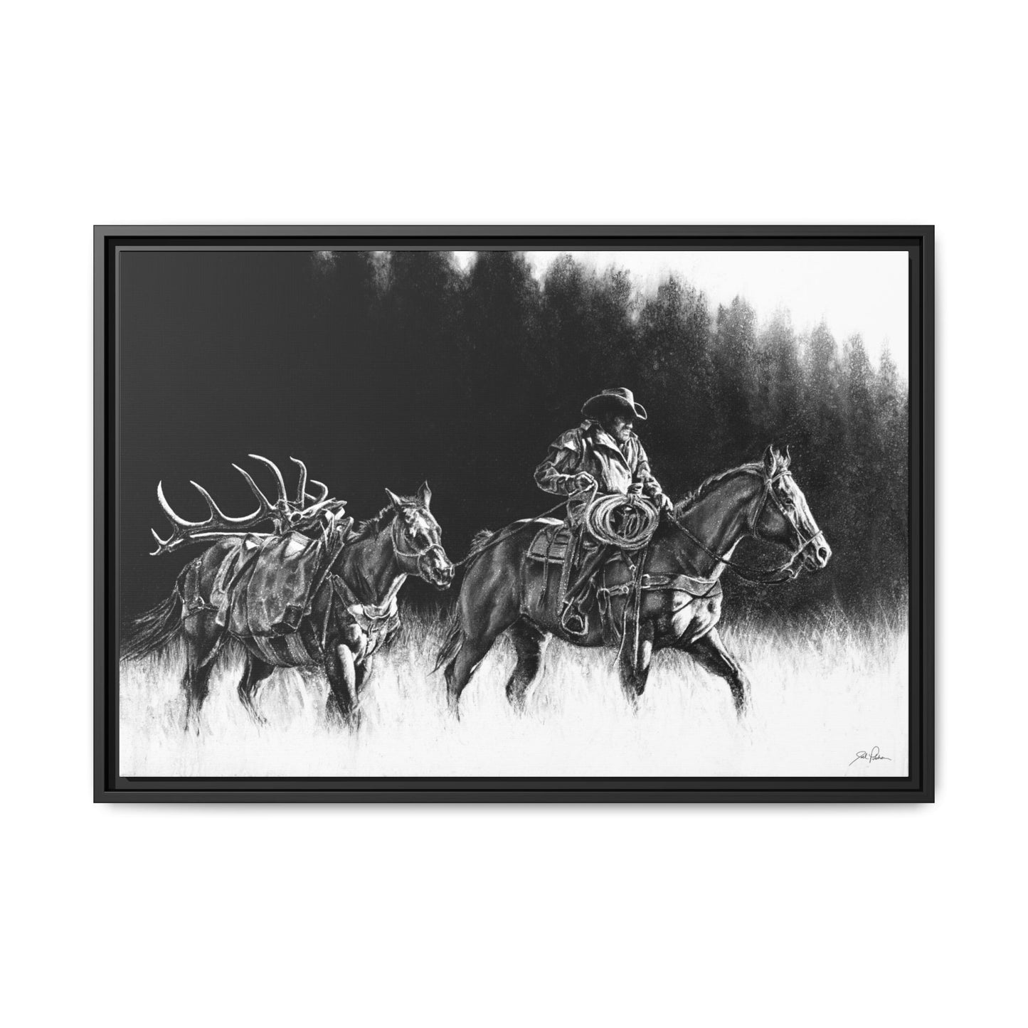 "The Long Haul" Framed Canvas