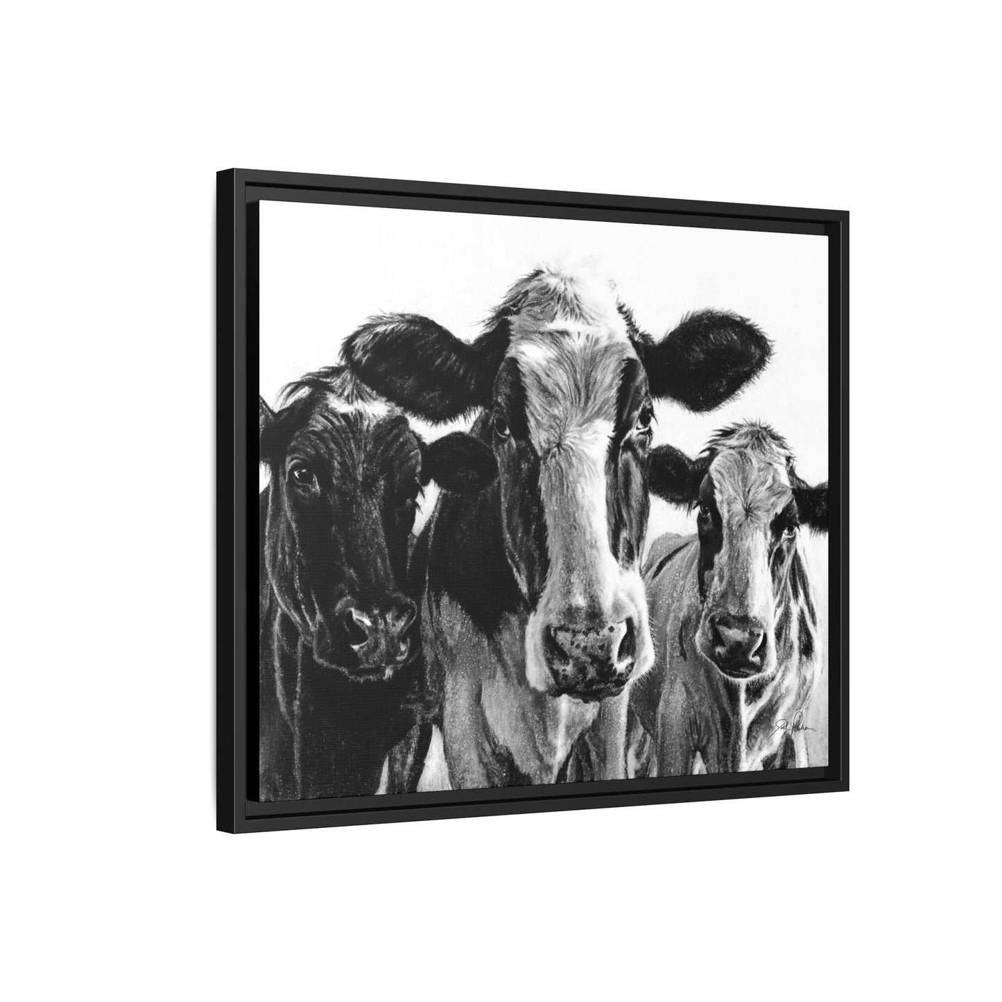 "Milk Maids" Framed Canvas