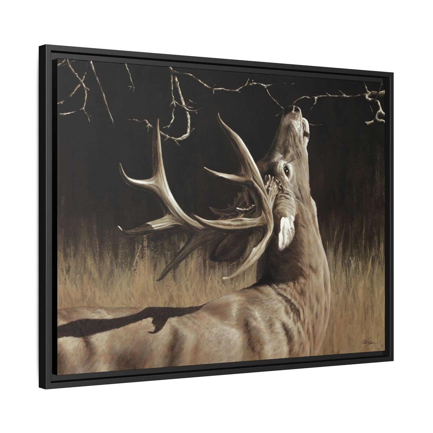 "Calling Card" Framed Canvas