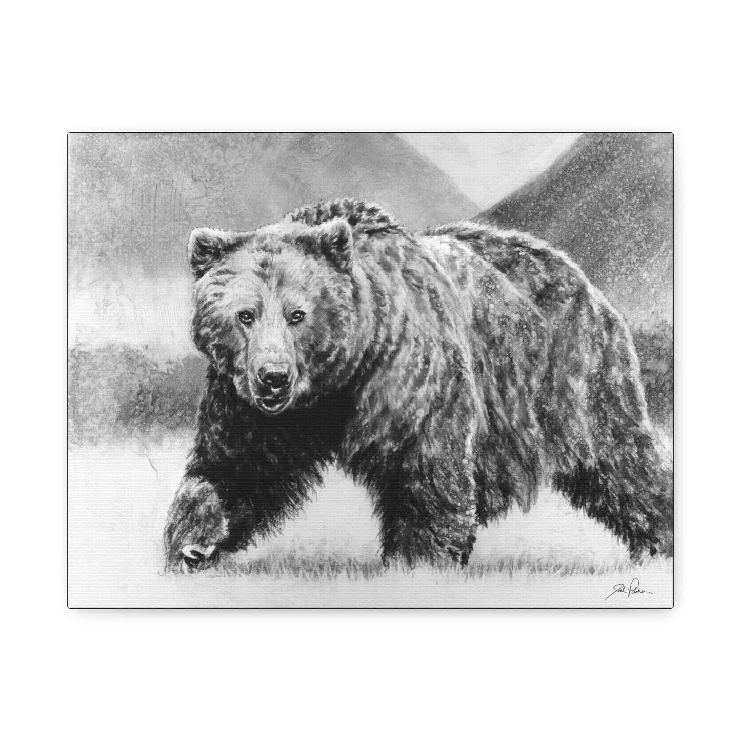 "Grizzly II" Stretched Canvas