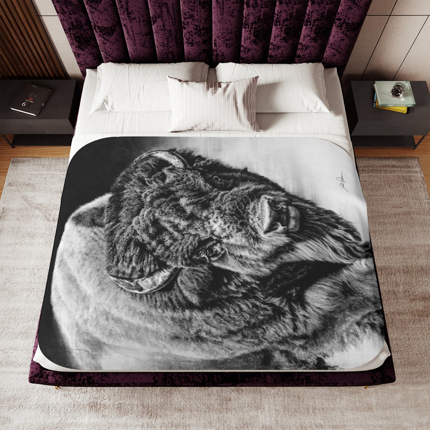 "Heavyweight Champ" Sherpa Blanket.