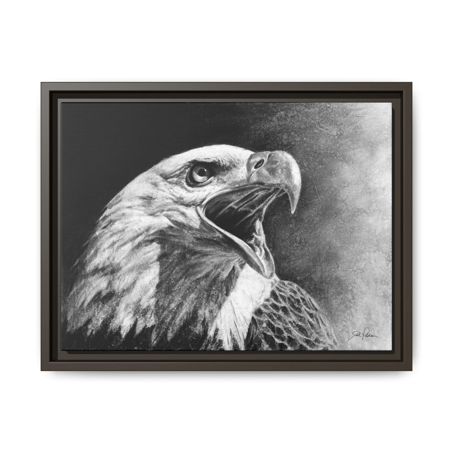 "Bald Eagle" Framed Canvas