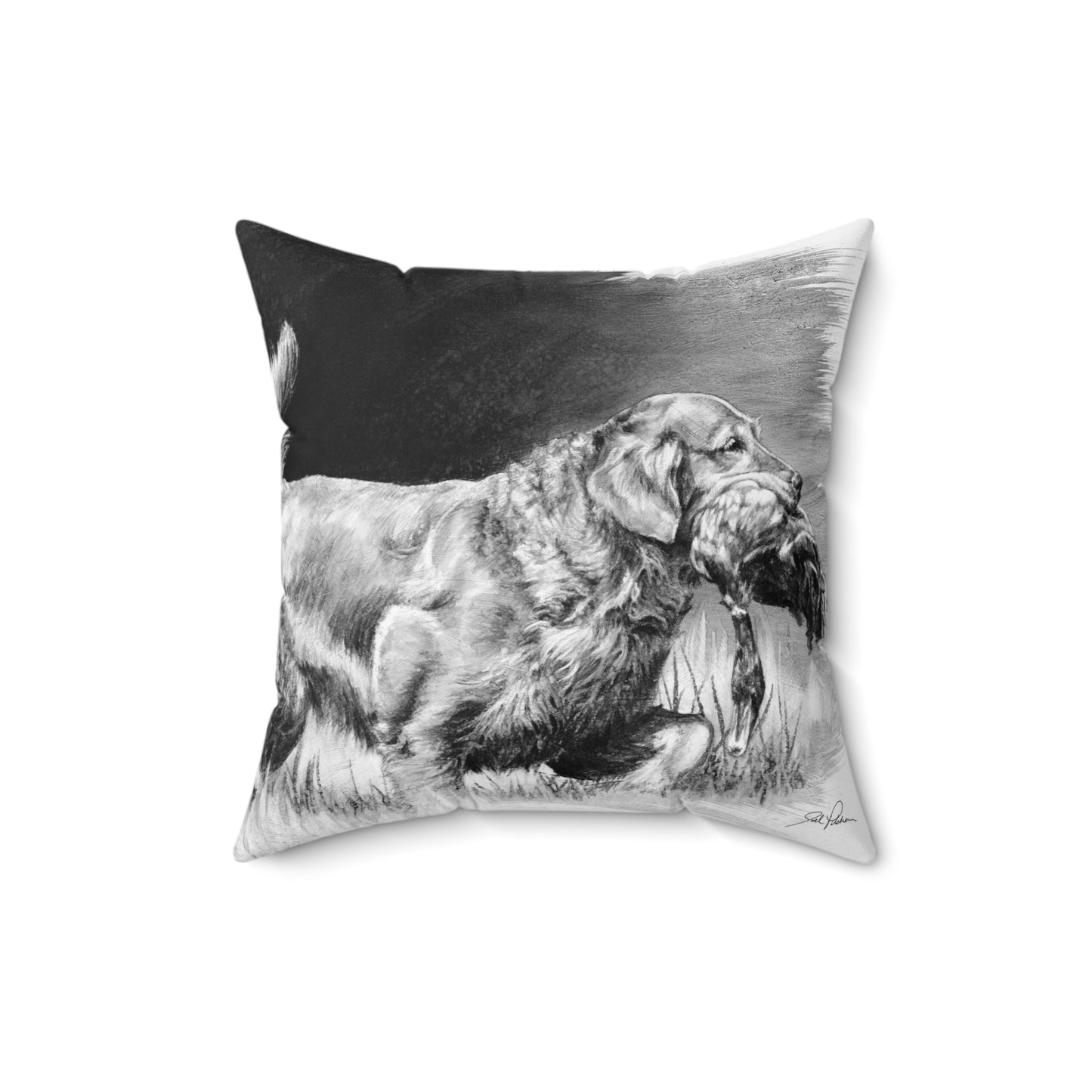 "Good Dog" Square Pillow.