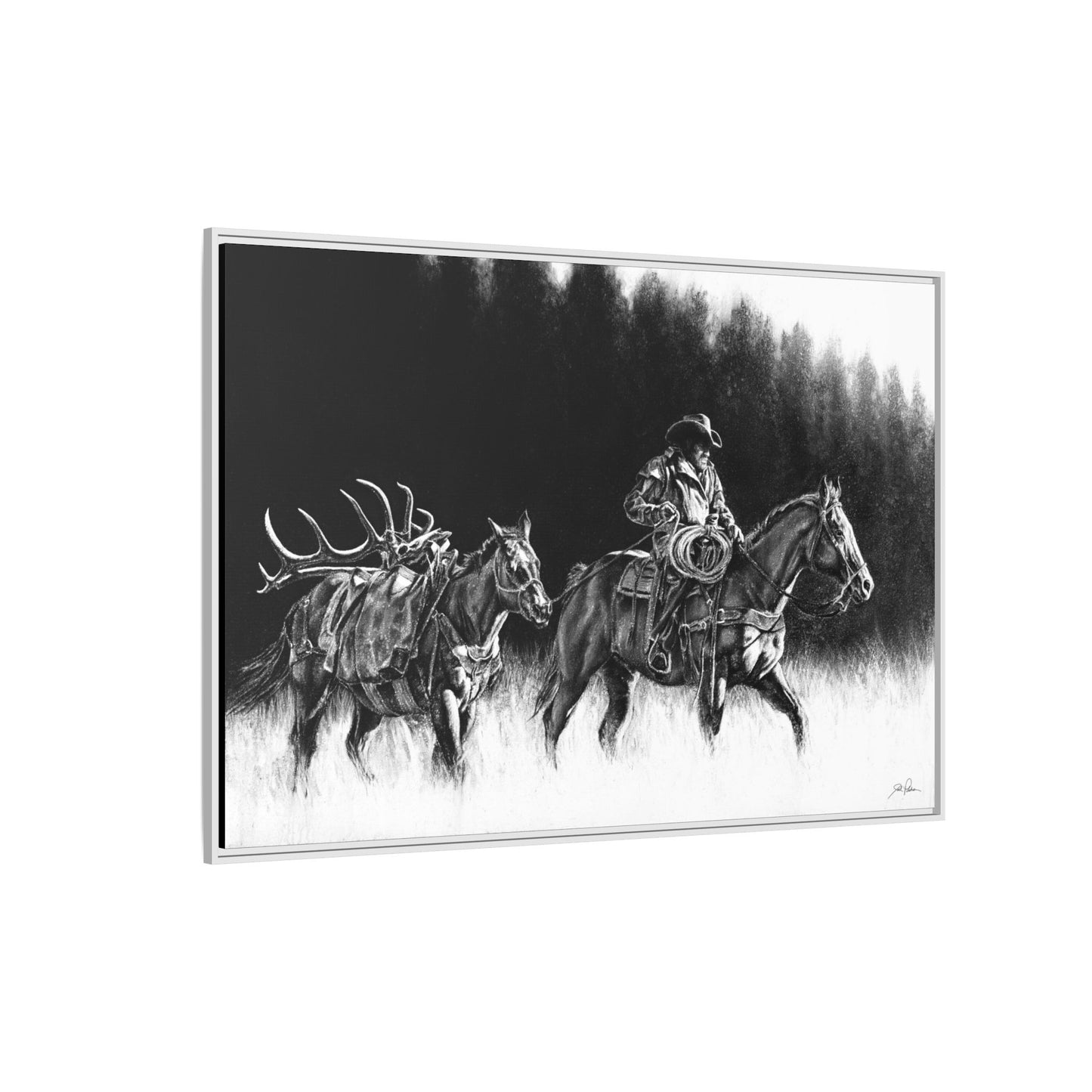 "The Long Haul" Framed Canvas
