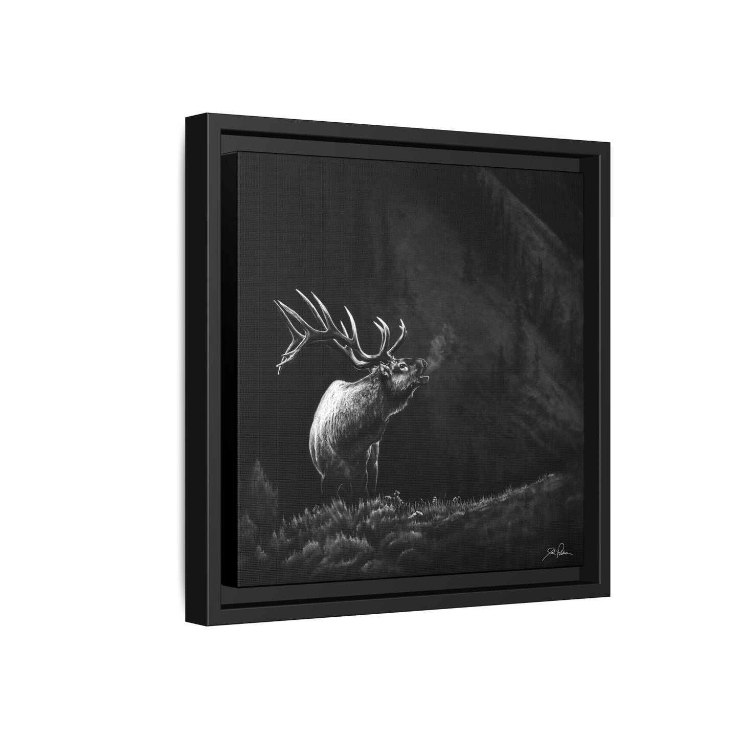 "Mountain Monarch" Framed Canvas