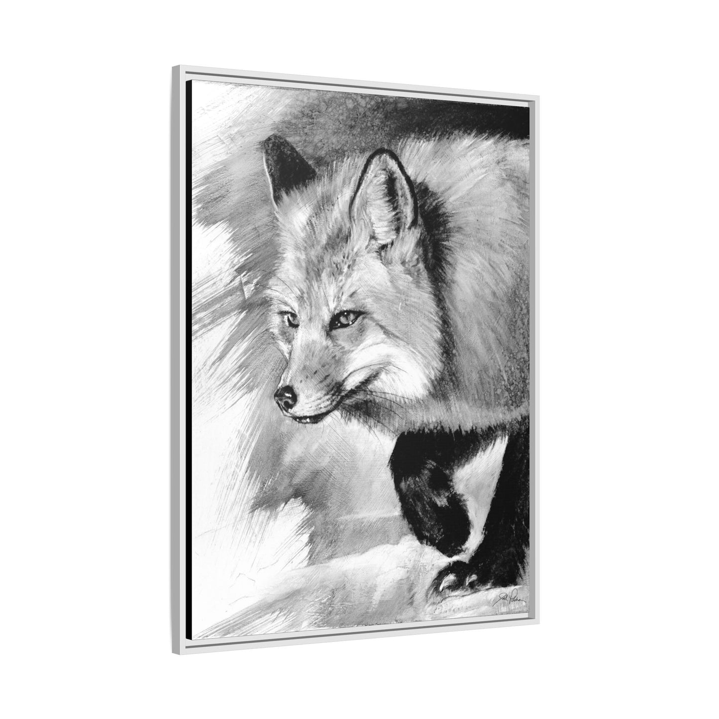 "Fox" Framed Canvas
