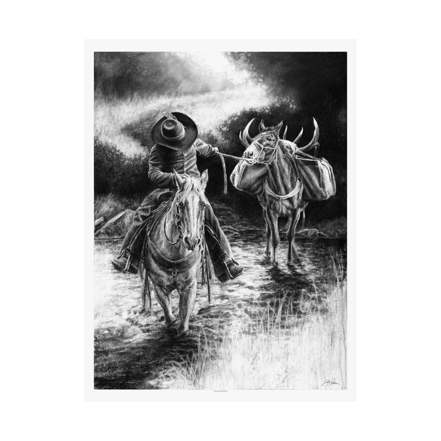 "Shallow Crossing" Premium Matte Paper Print.