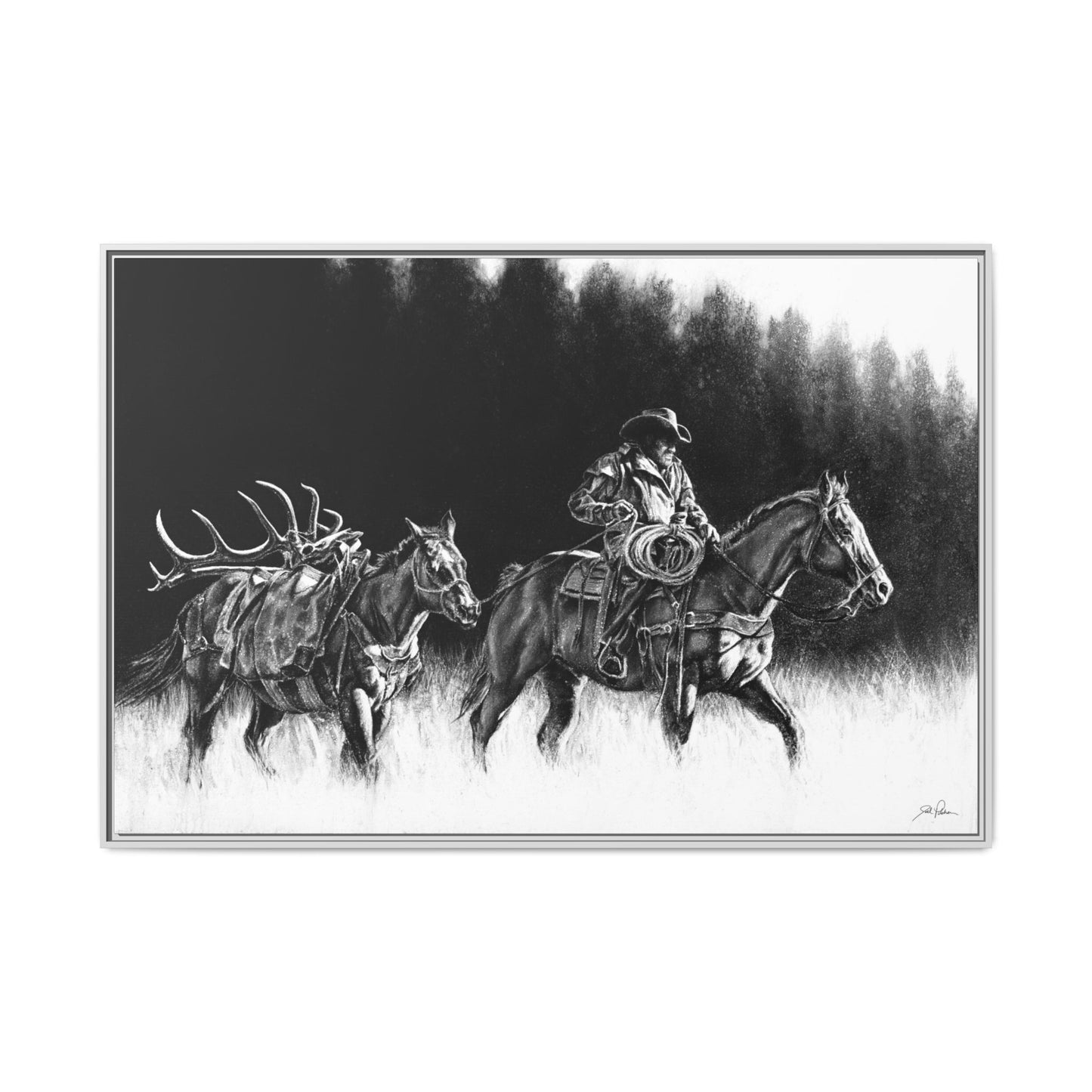 "The Long Haul" Framed Canvas