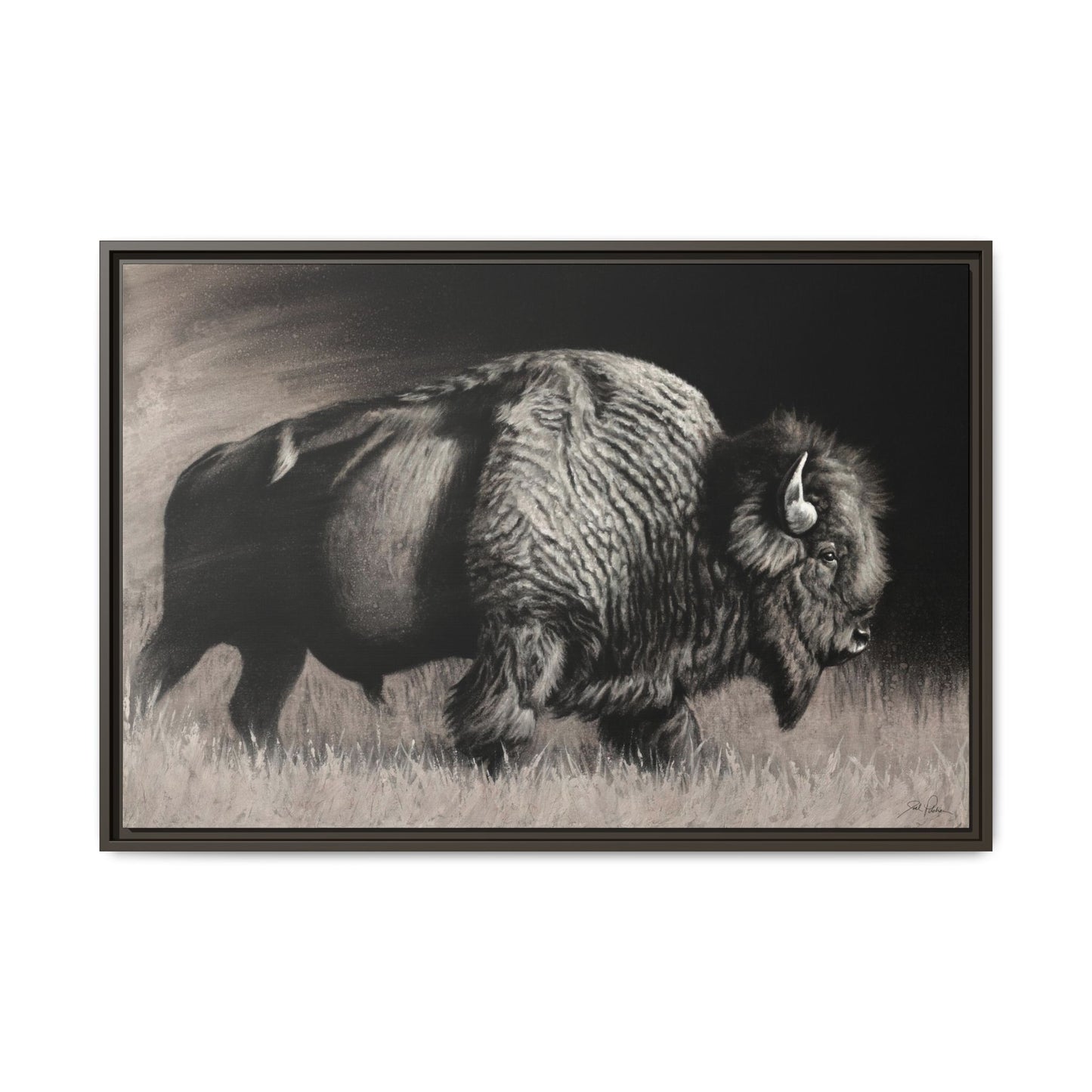 "Into the Storm" Framed Canvas