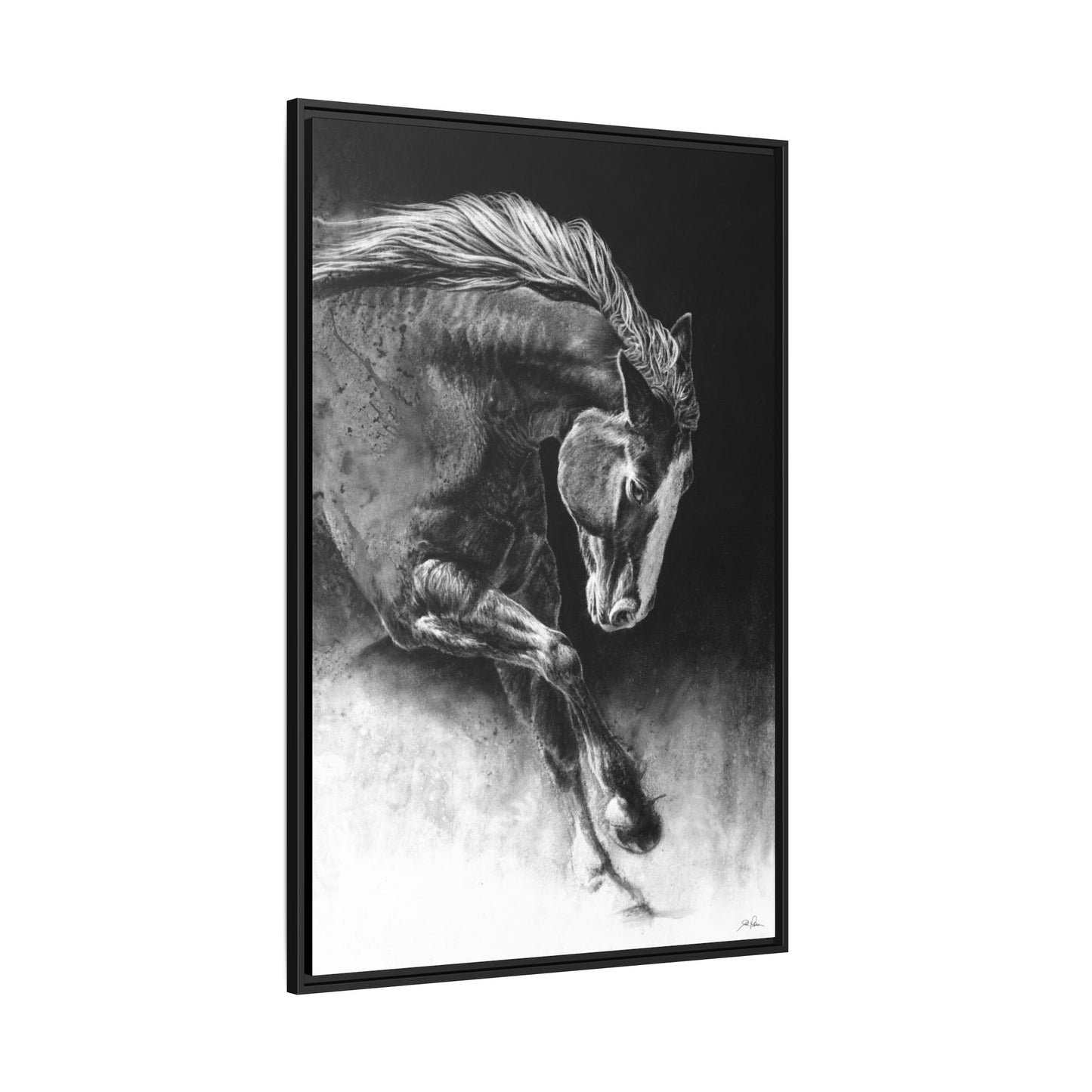 "Unbridled" Framed Canvas