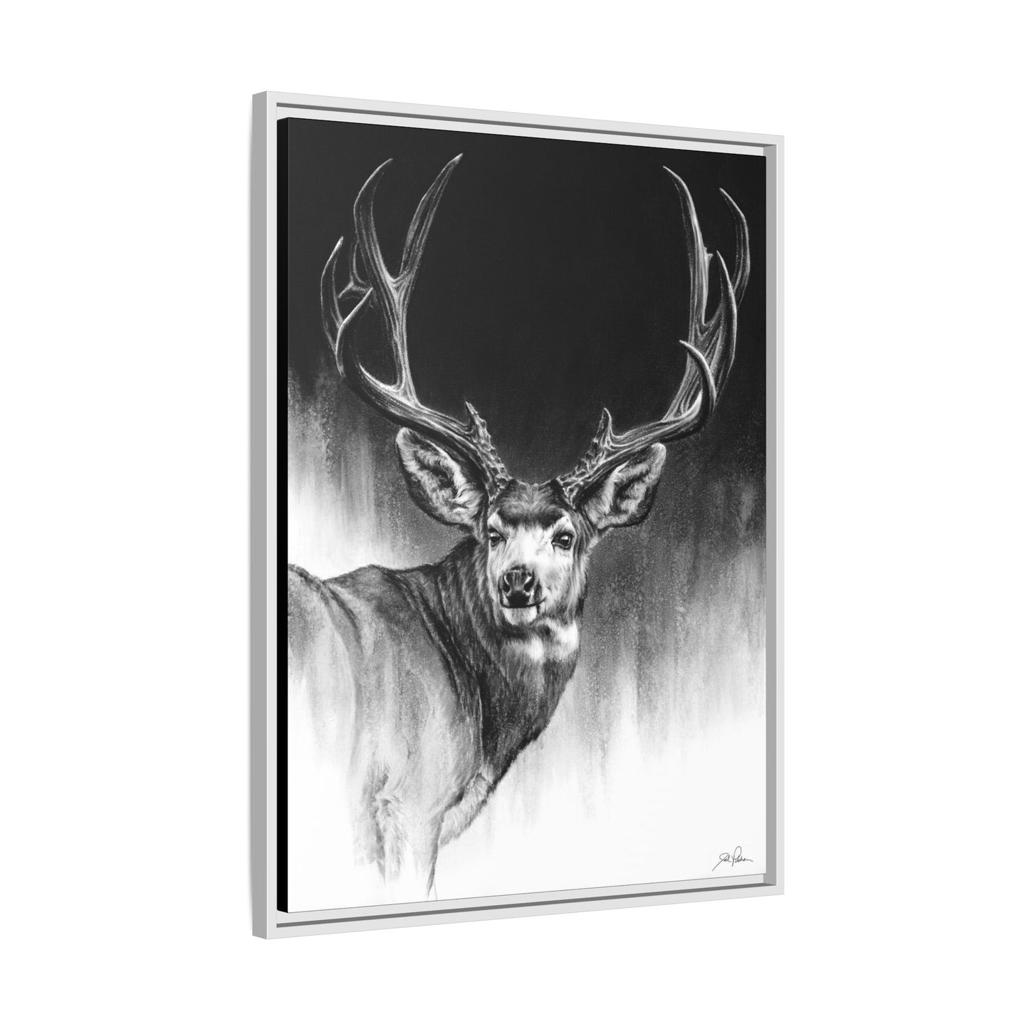 "Looking Back" Framed Canvas