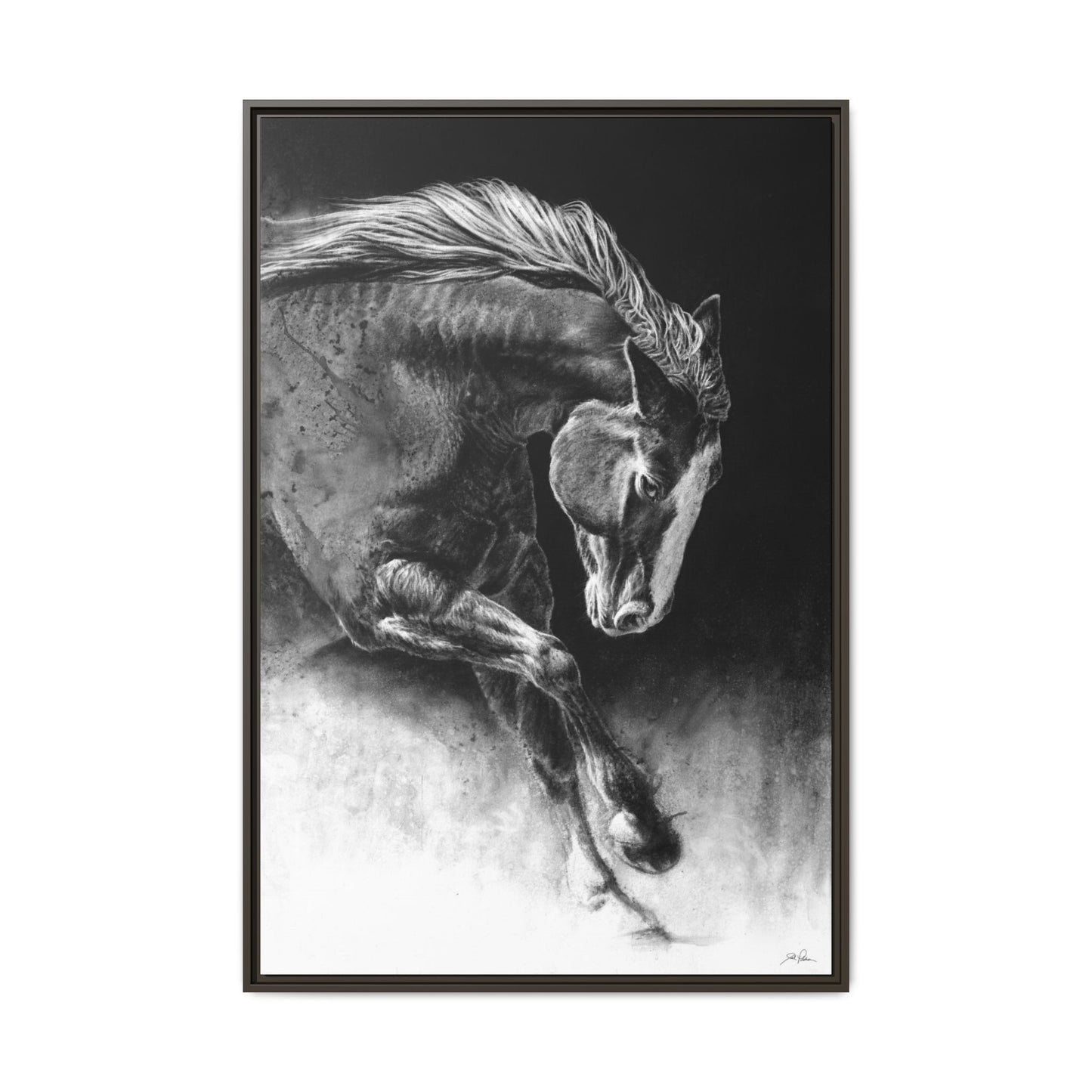 "Unbridled" Framed Canvas