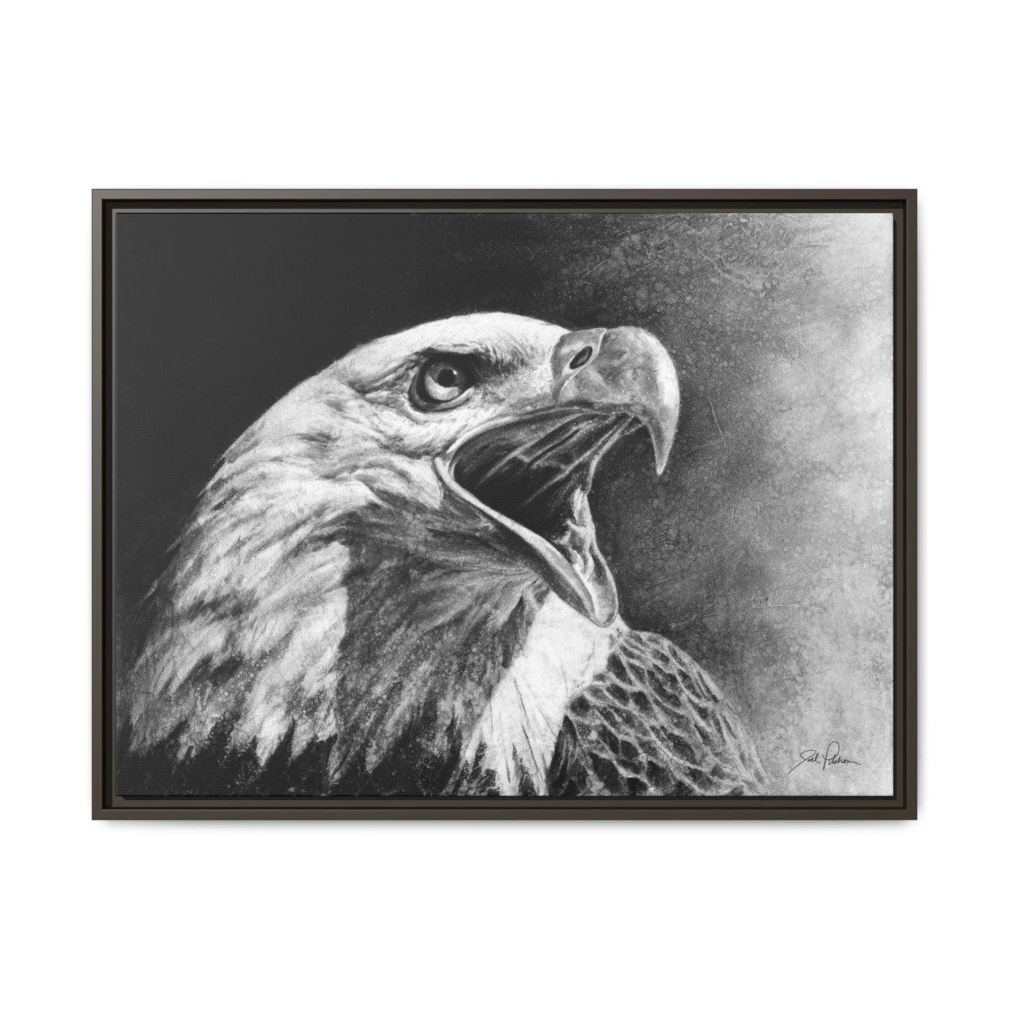 "Bald Eagle" Framed Canvas