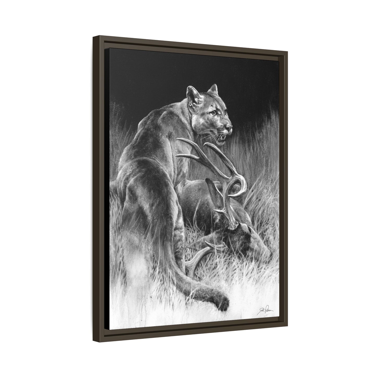 "Food Chain" Framed Canvas
