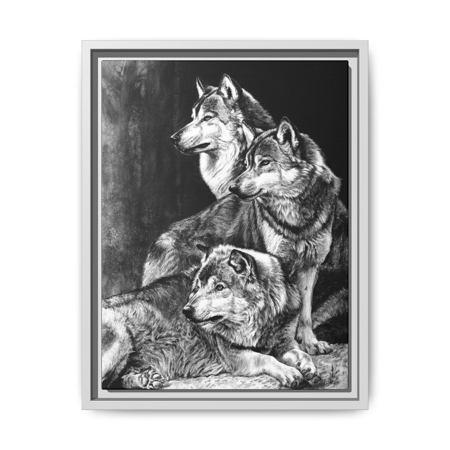 "Sentinels" Framed Canvas