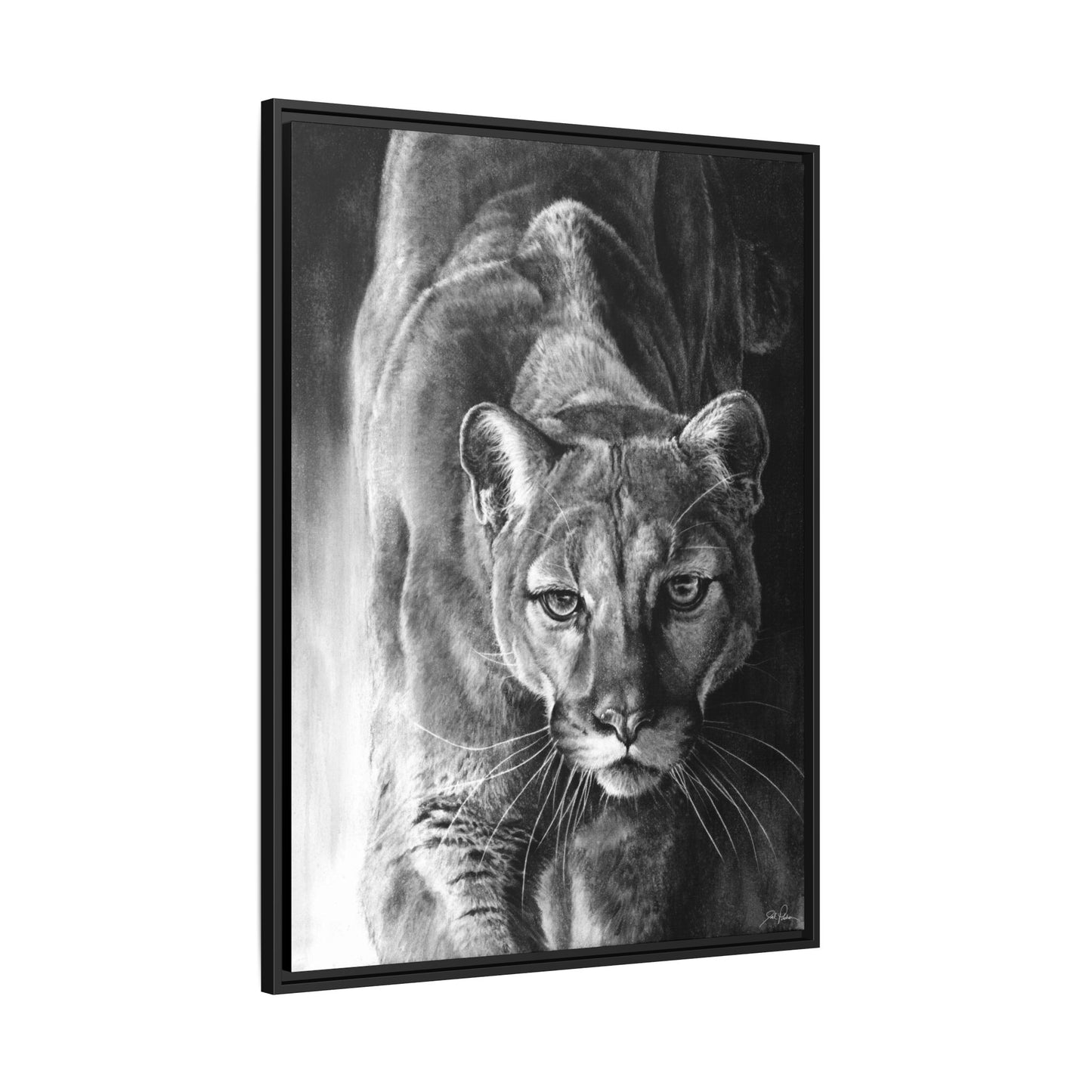 "Watcher in the Woods" Framed Canvas